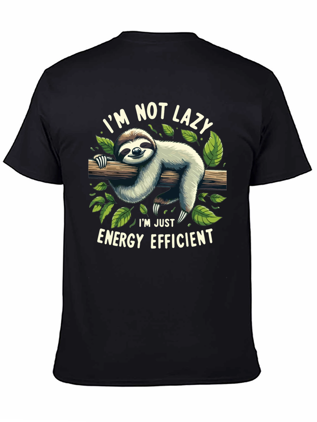 Lazy Sloth Energy Efficient Graphic Tee