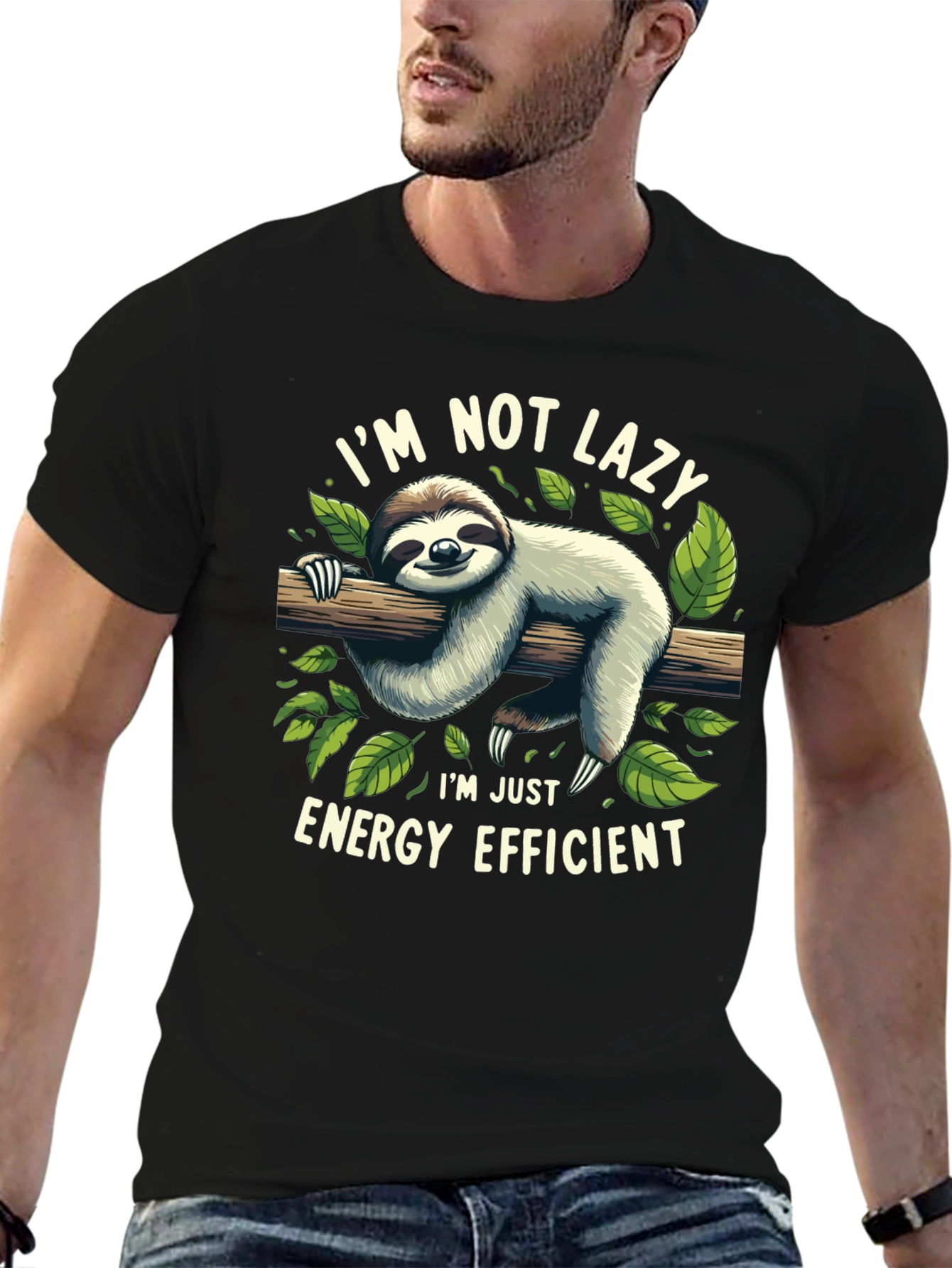 Lazy Sloth Energy Efficient Graphic Tee