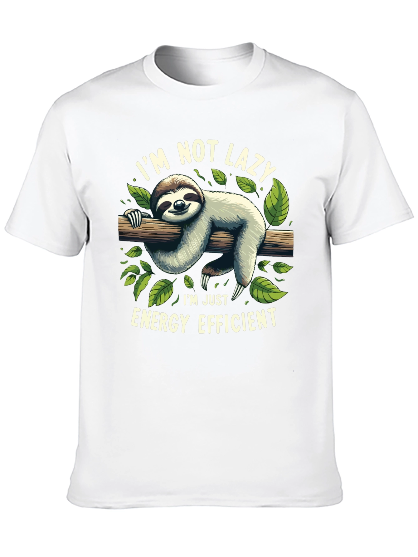 Lazy Sloth Energy Efficient Graphic Tee