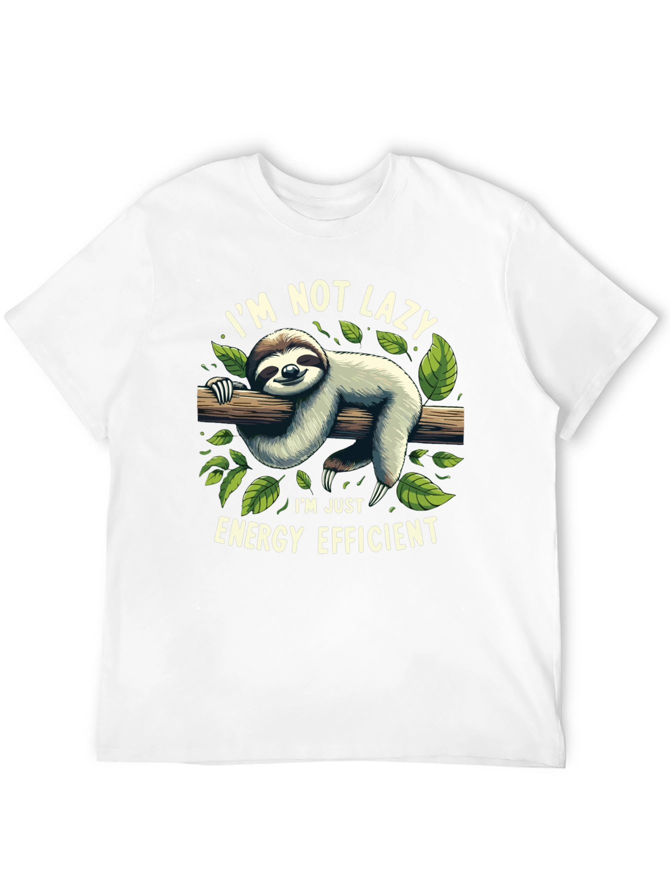 Lazy Sloth Energy Efficient Graphic Tee