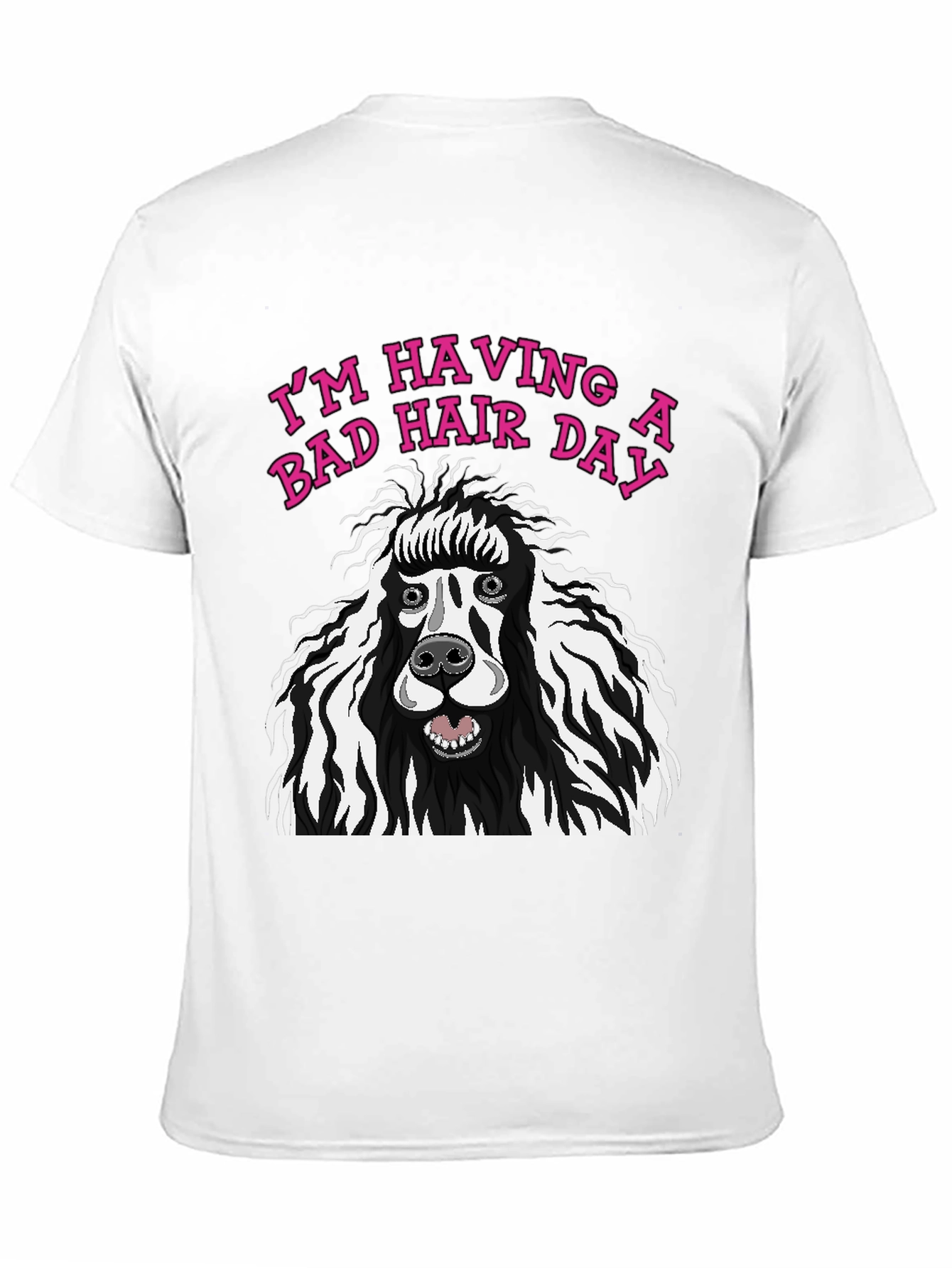 Bad Hair Day Poodle Graphic Tee