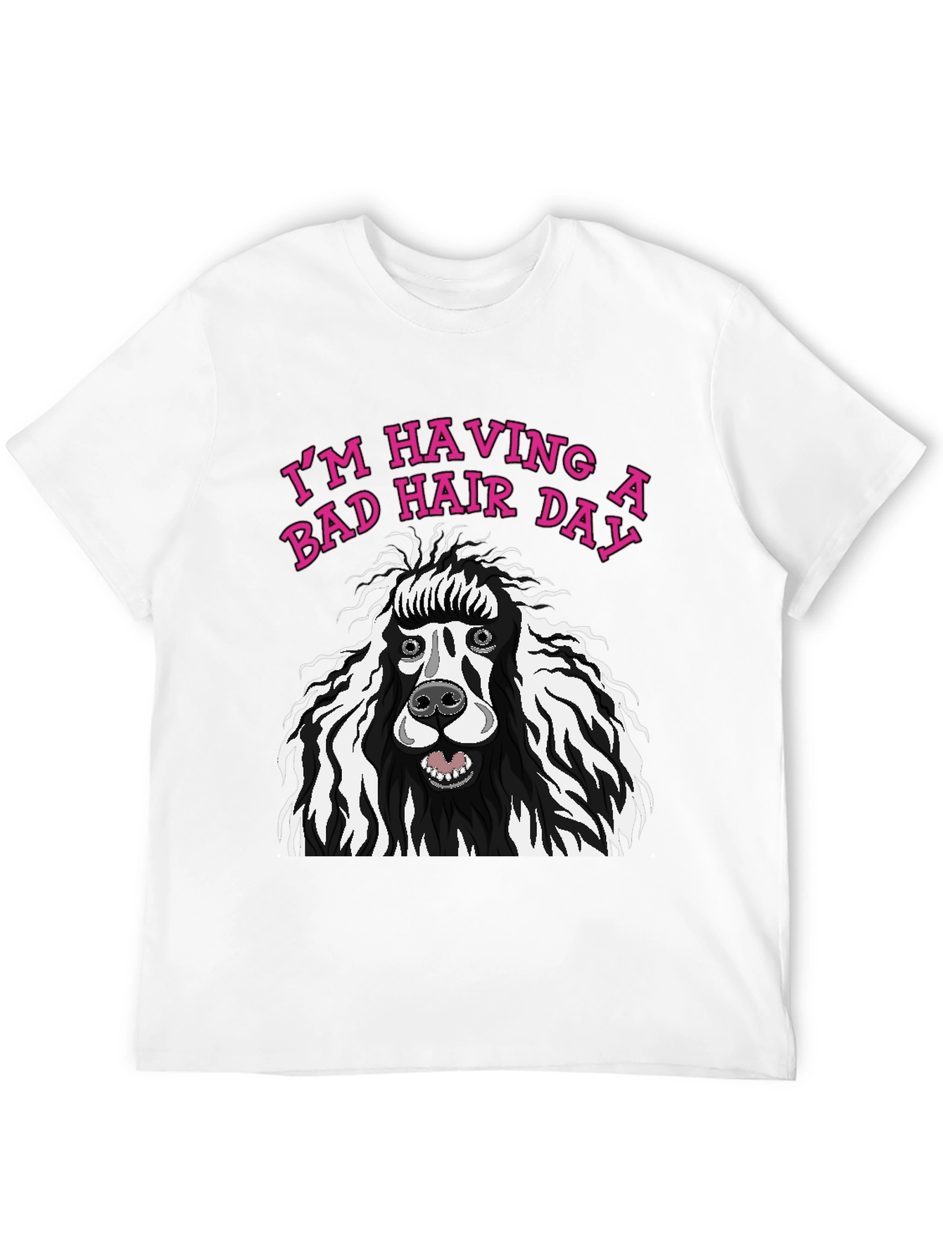 Bad Hair Day Poodle Graphic Tee