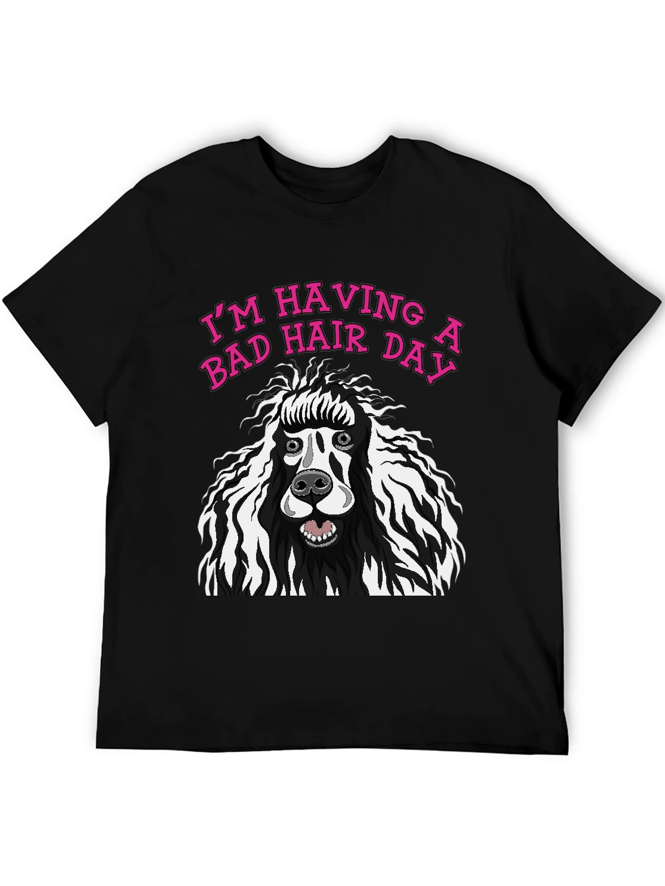 Bad Hair Day Poodle Graphic Tee
