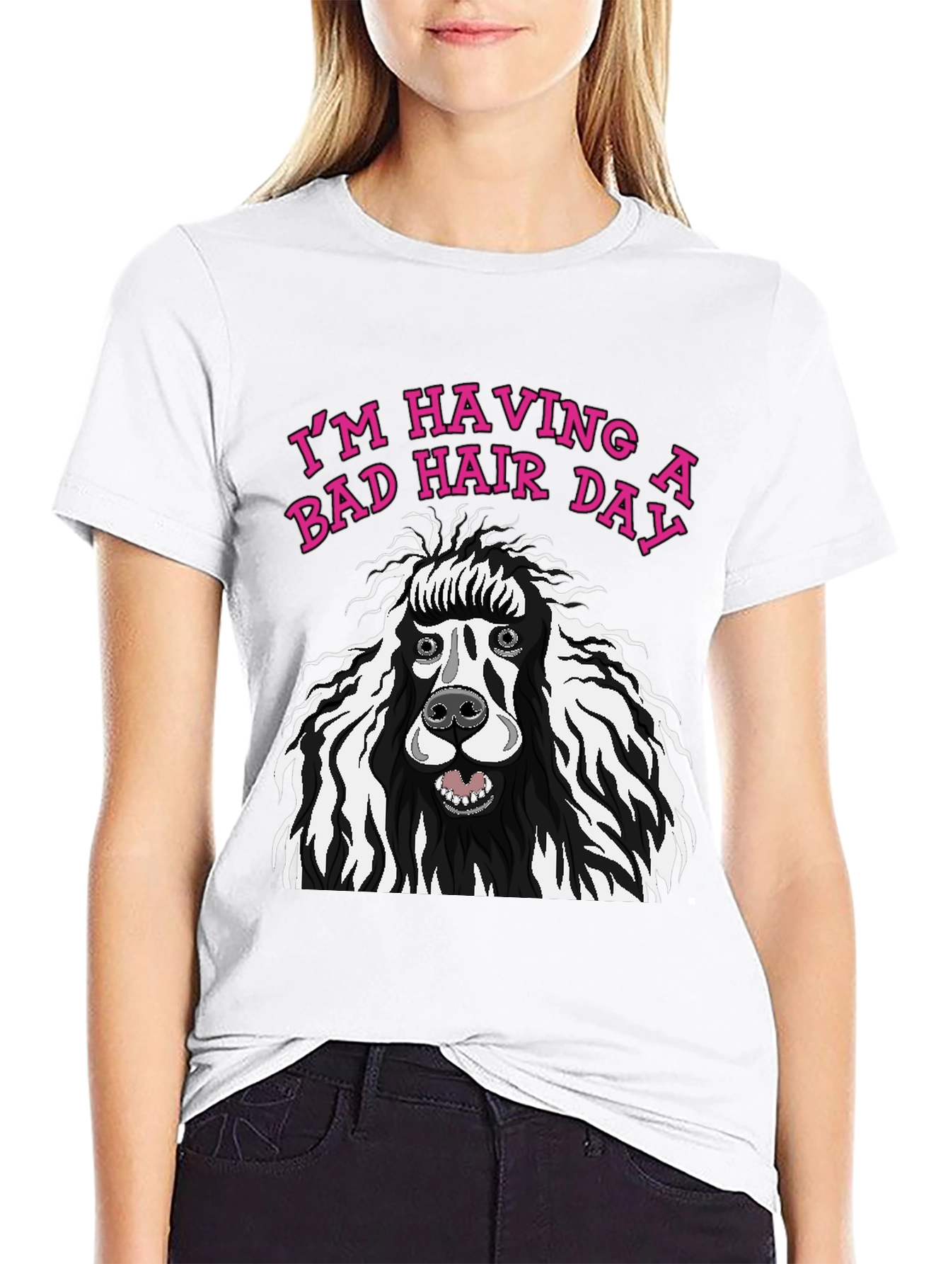 Bad Hair Day Poodle Graphic Tee