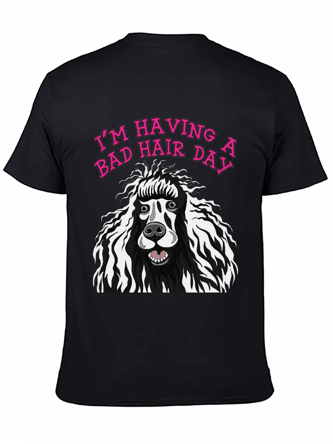 Bad Hair Day Poodle Graphic Tee
