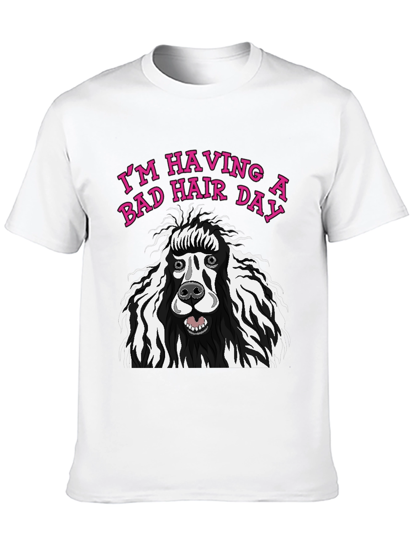 Bad Hair Day Poodle Graphic Tee