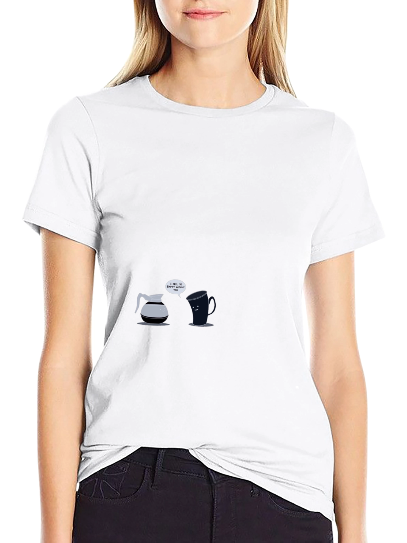 Funny Coffee Relationship Black T-Shirt