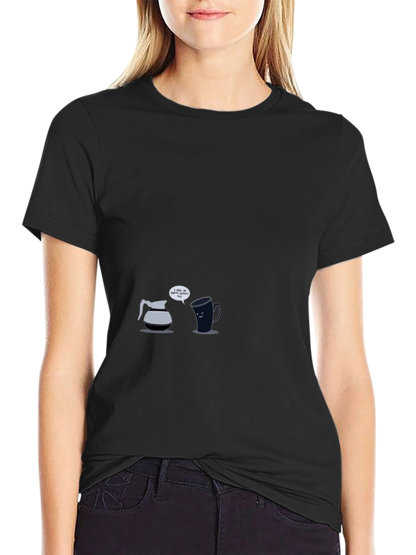 Funny Coffee Relationship Black T-Shirt