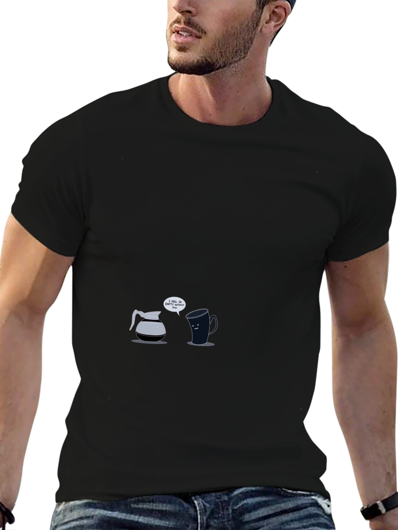 Funny Coffee Relationship Black T-Shirt
