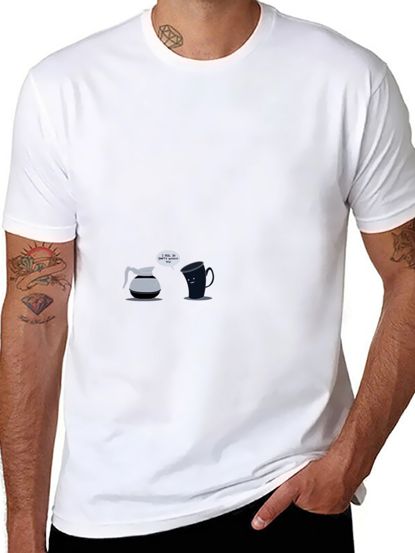 Funny Coffee Relationship Black T-Shirt