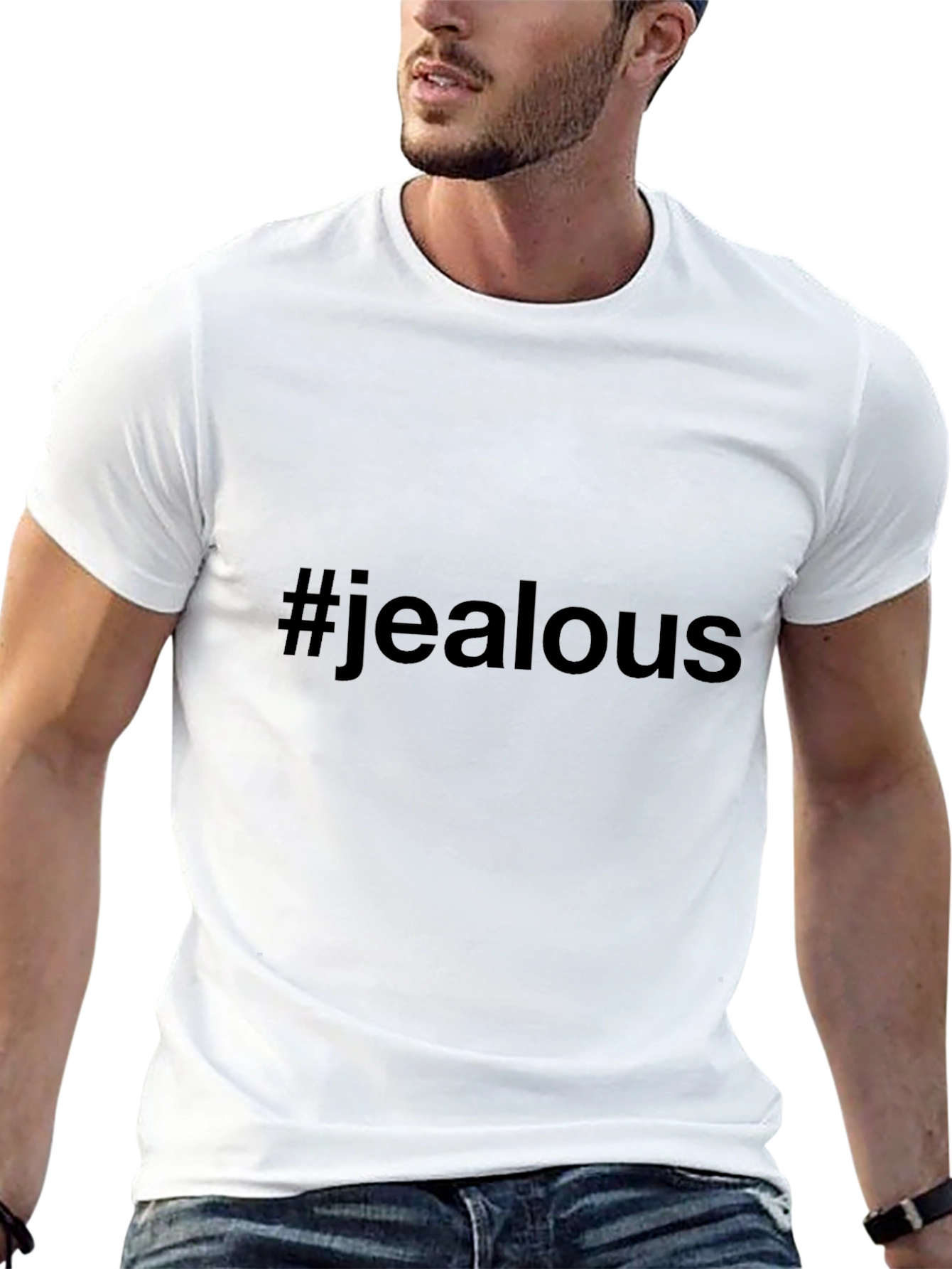 Jealous Tee: Black Graphic T-Shirt