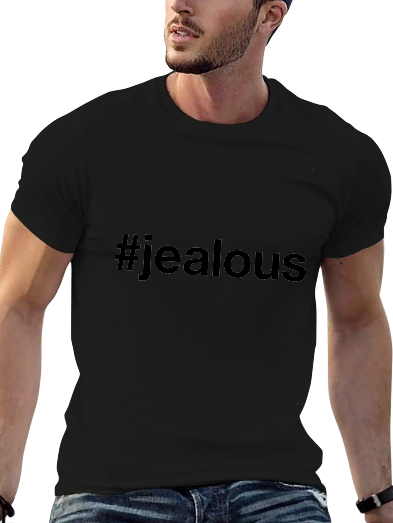 Jealous Tee: Black Graphic T-Shirt