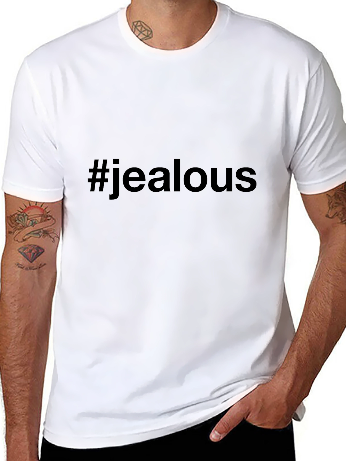 Jealous Tee: Black Graphic T-Shirt