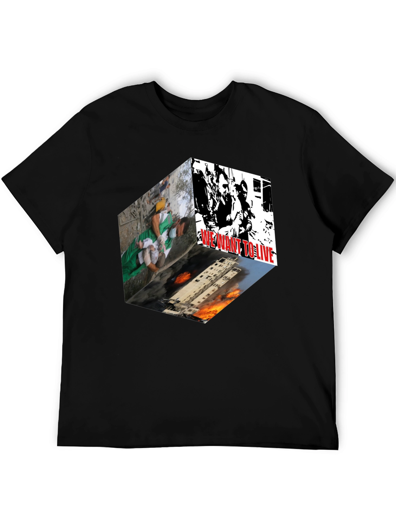 Statement Graphic Tee - We Want to Live