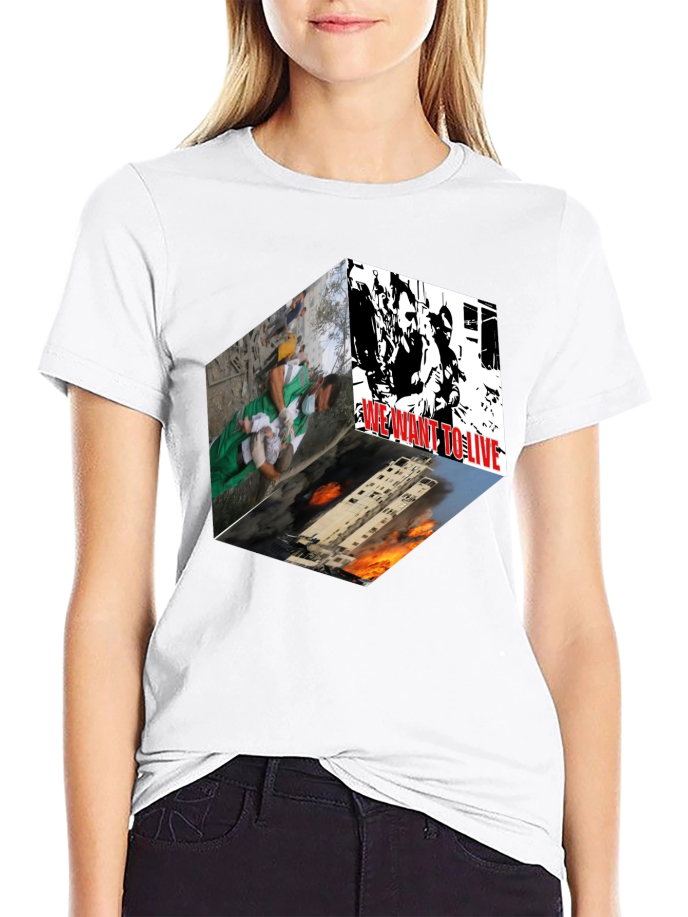 Statement Graphic Tee - We Want to Live