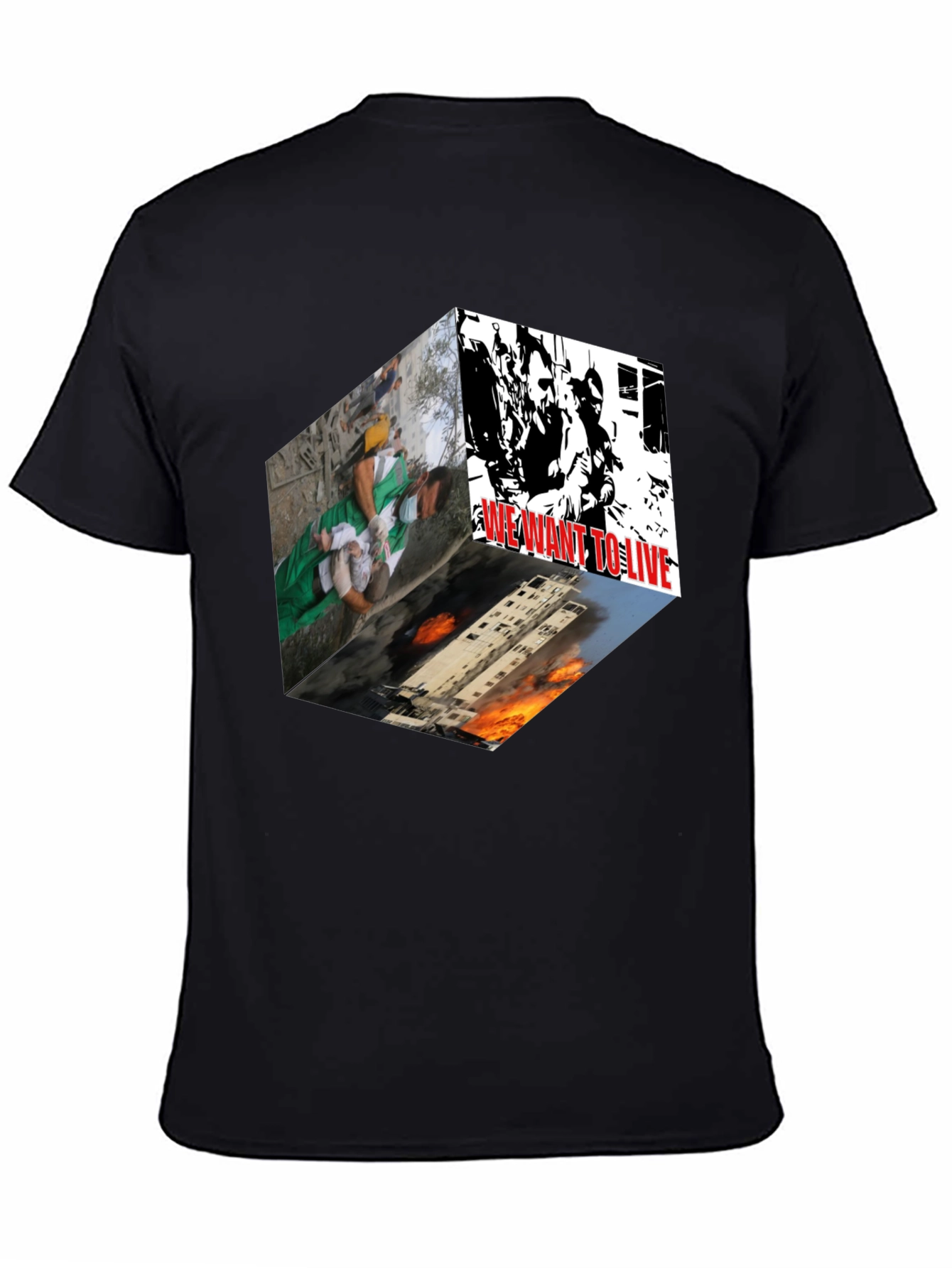 Statement Graphic Tee - We Want to Live