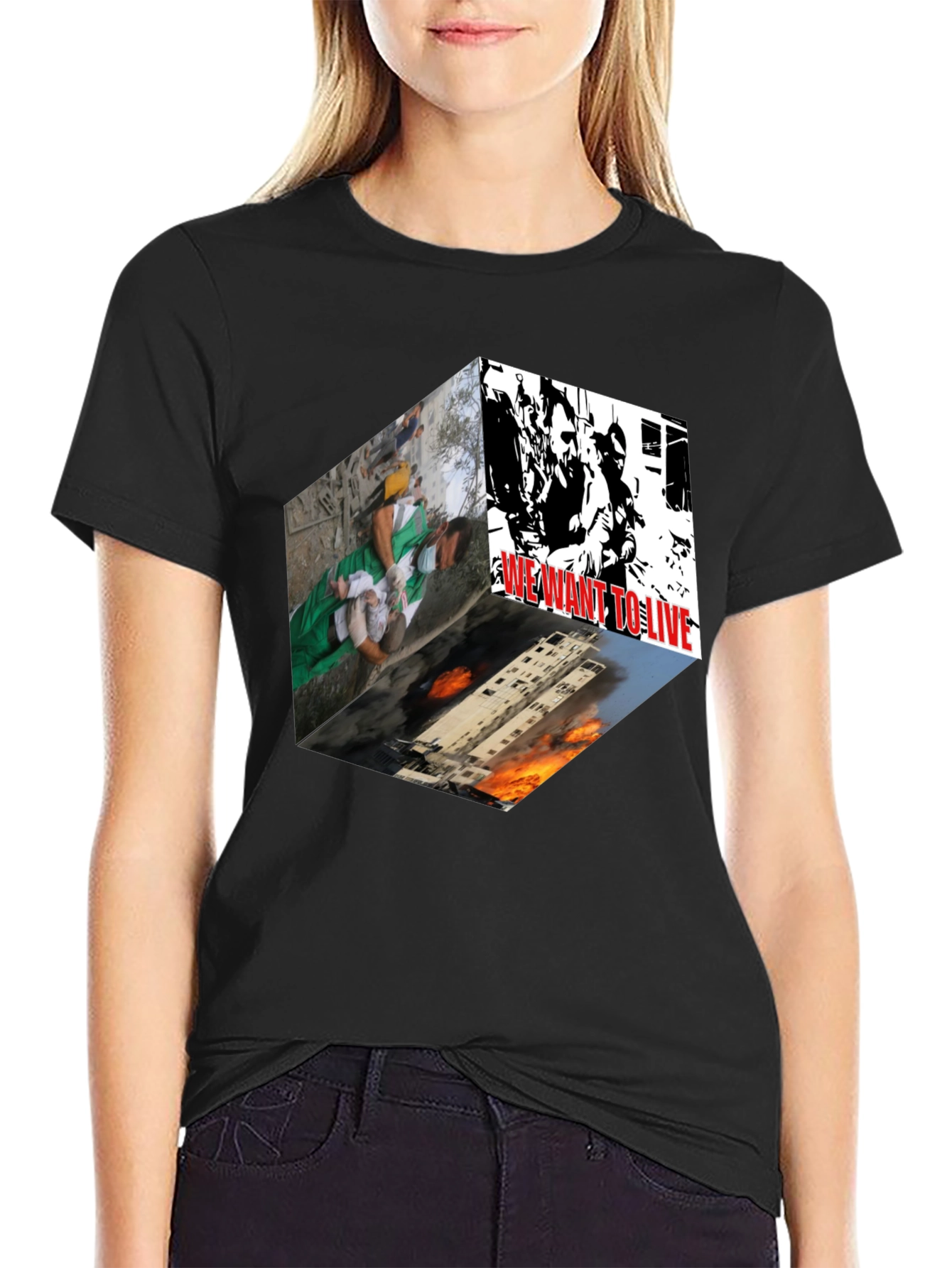 Statement Graphic Tee - We Want to Live