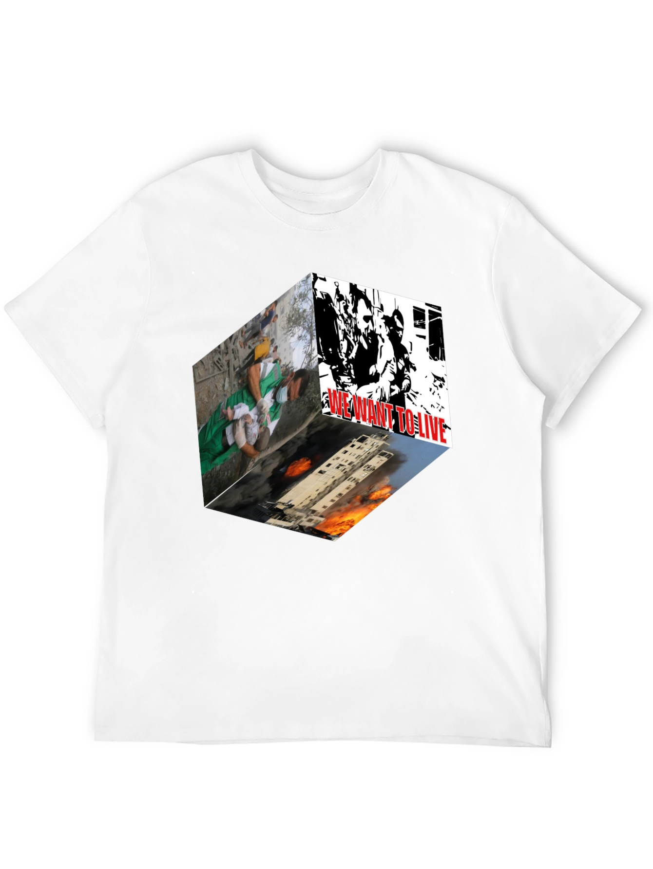 Statement Graphic Tee - We Want to Live