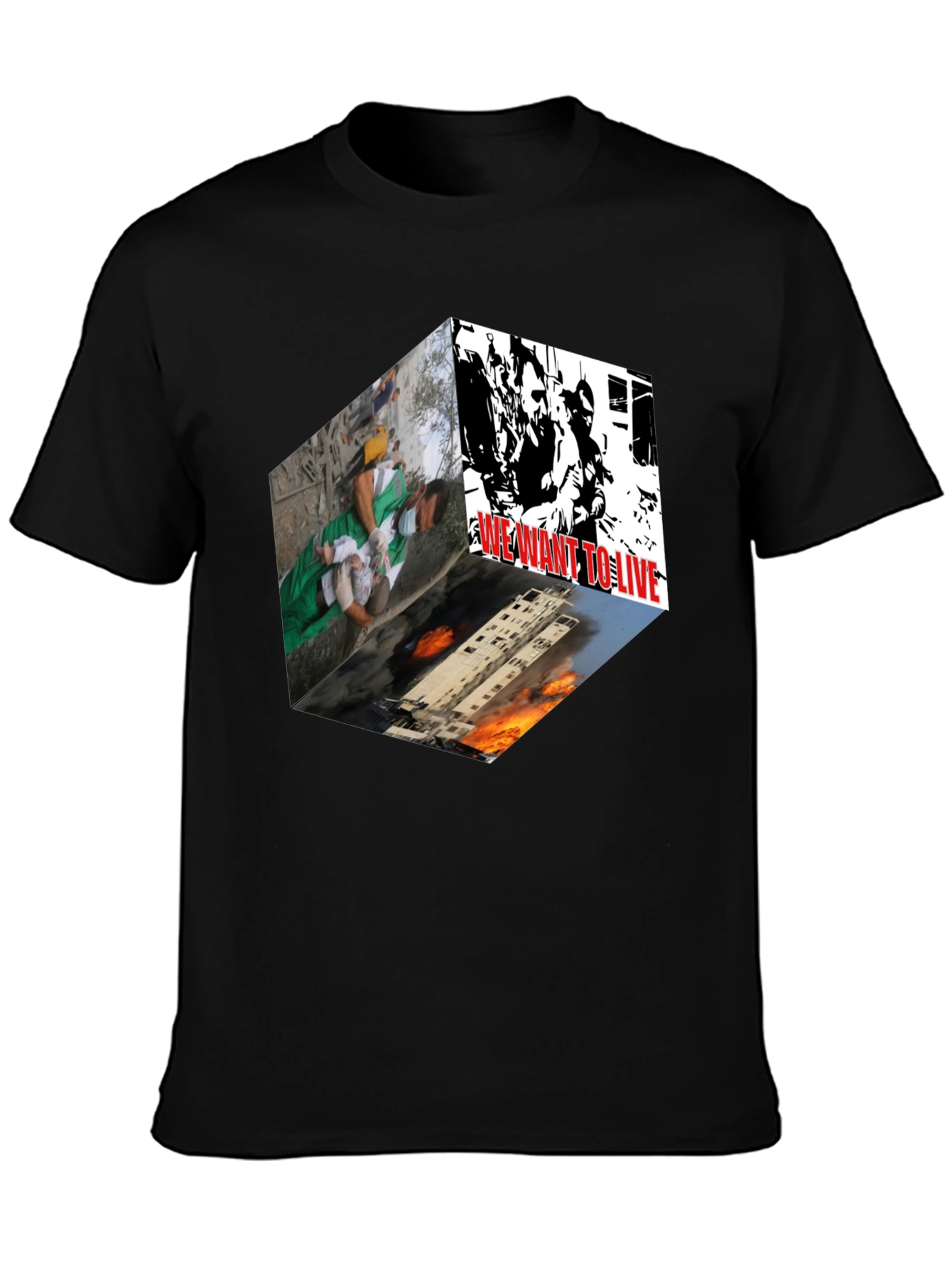 Statement Graphic Tee - We Want to Live