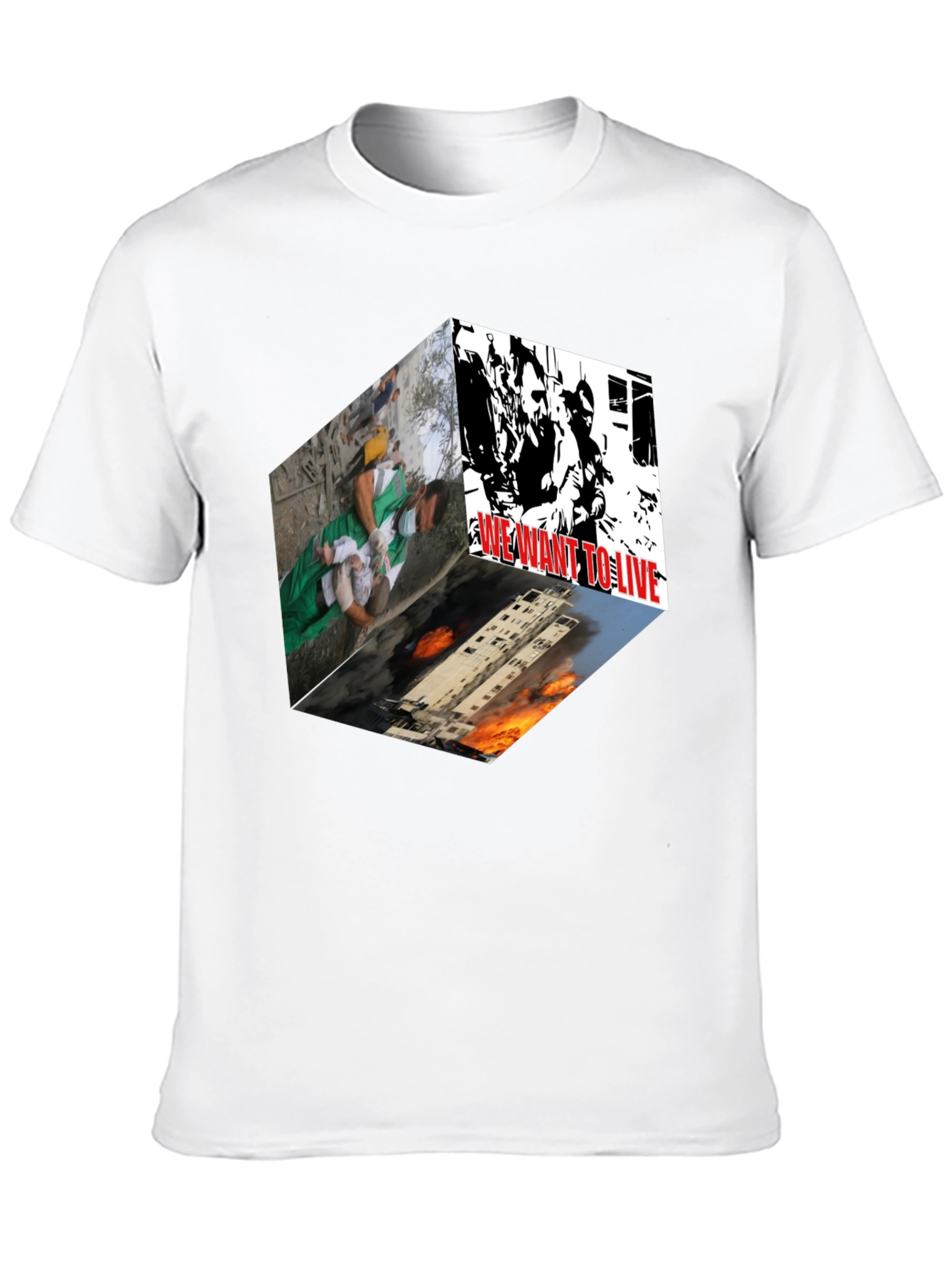Statement Graphic Tee - We Want to Live