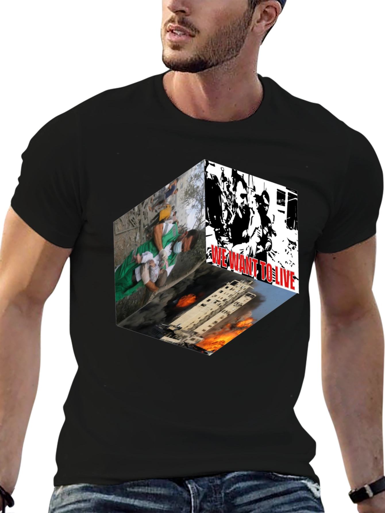 Statement Graphic Tee - We Want to Live