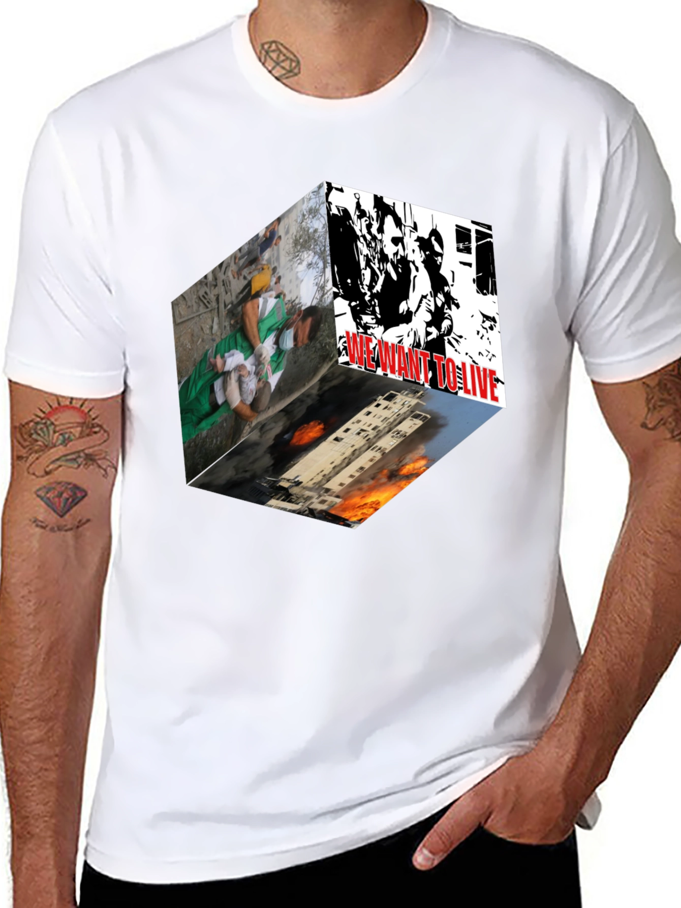Statement Graphic Tee - We Want to Live