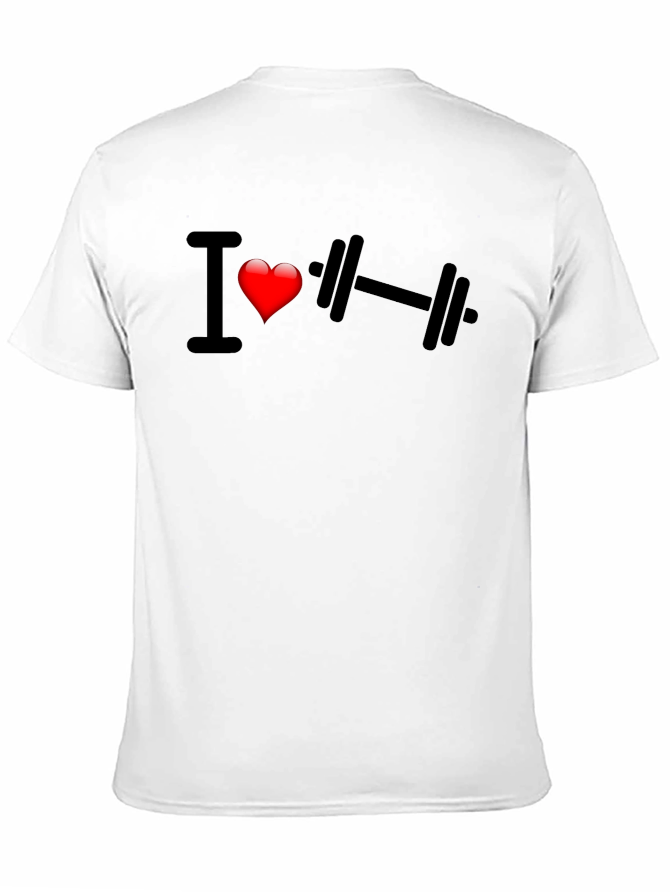 I Heart Weightlifting Black T-Shirt