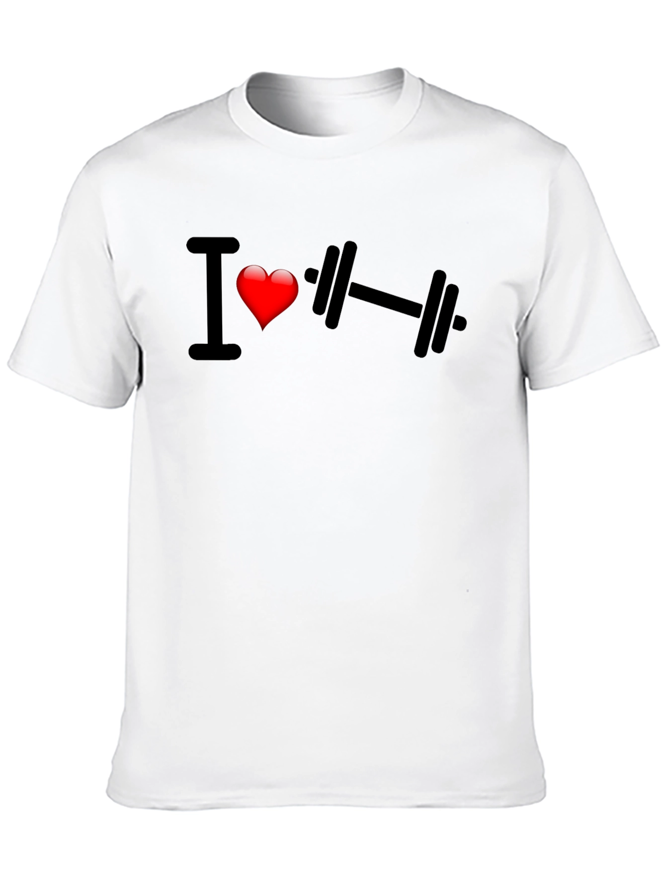 I Heart Weightlifting Black T-Shirt