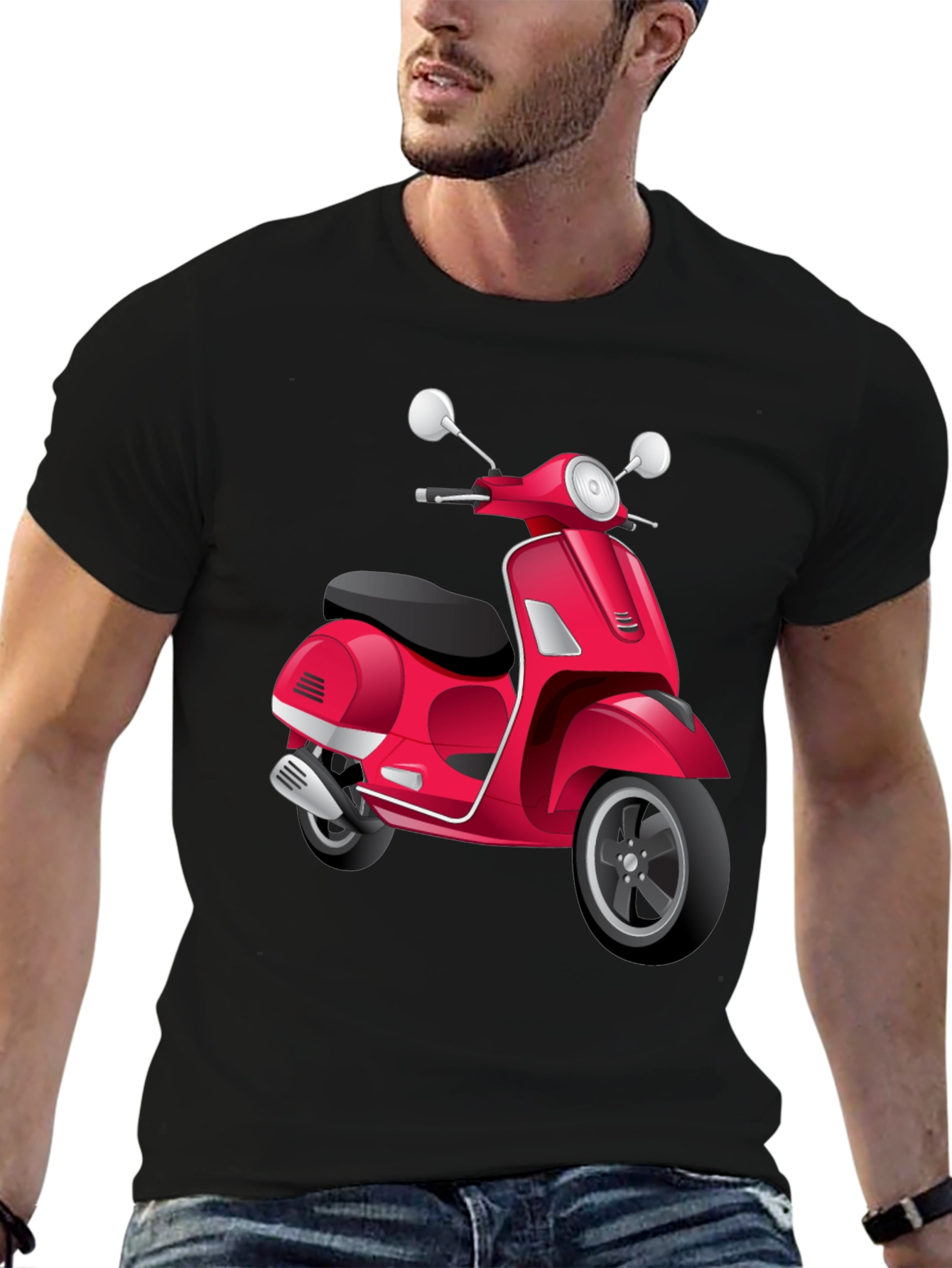 Scooter Graphic Tee - Retro Style