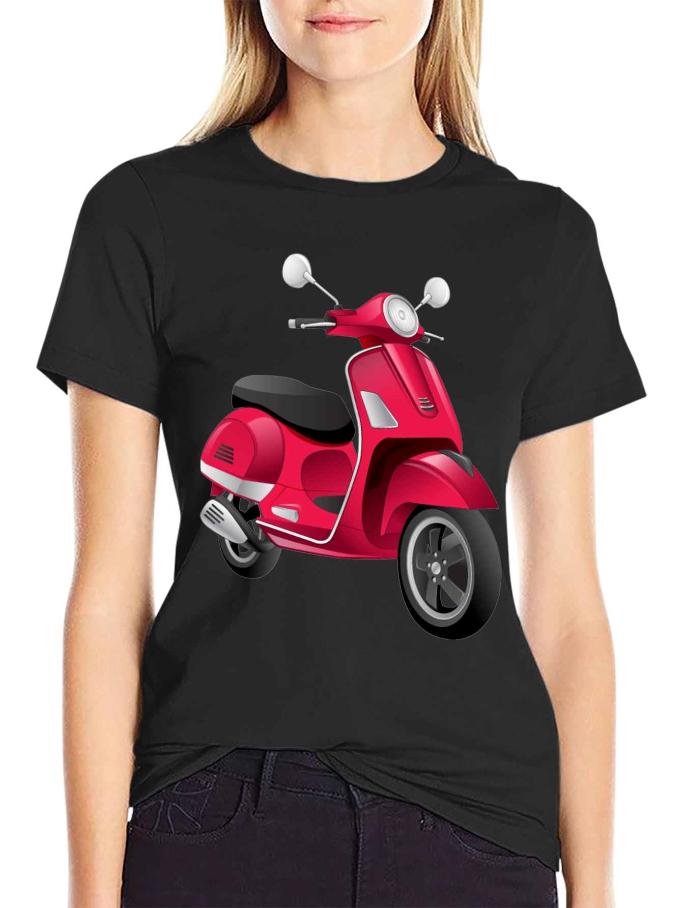 Scooter Graphic Tee - Retro Style