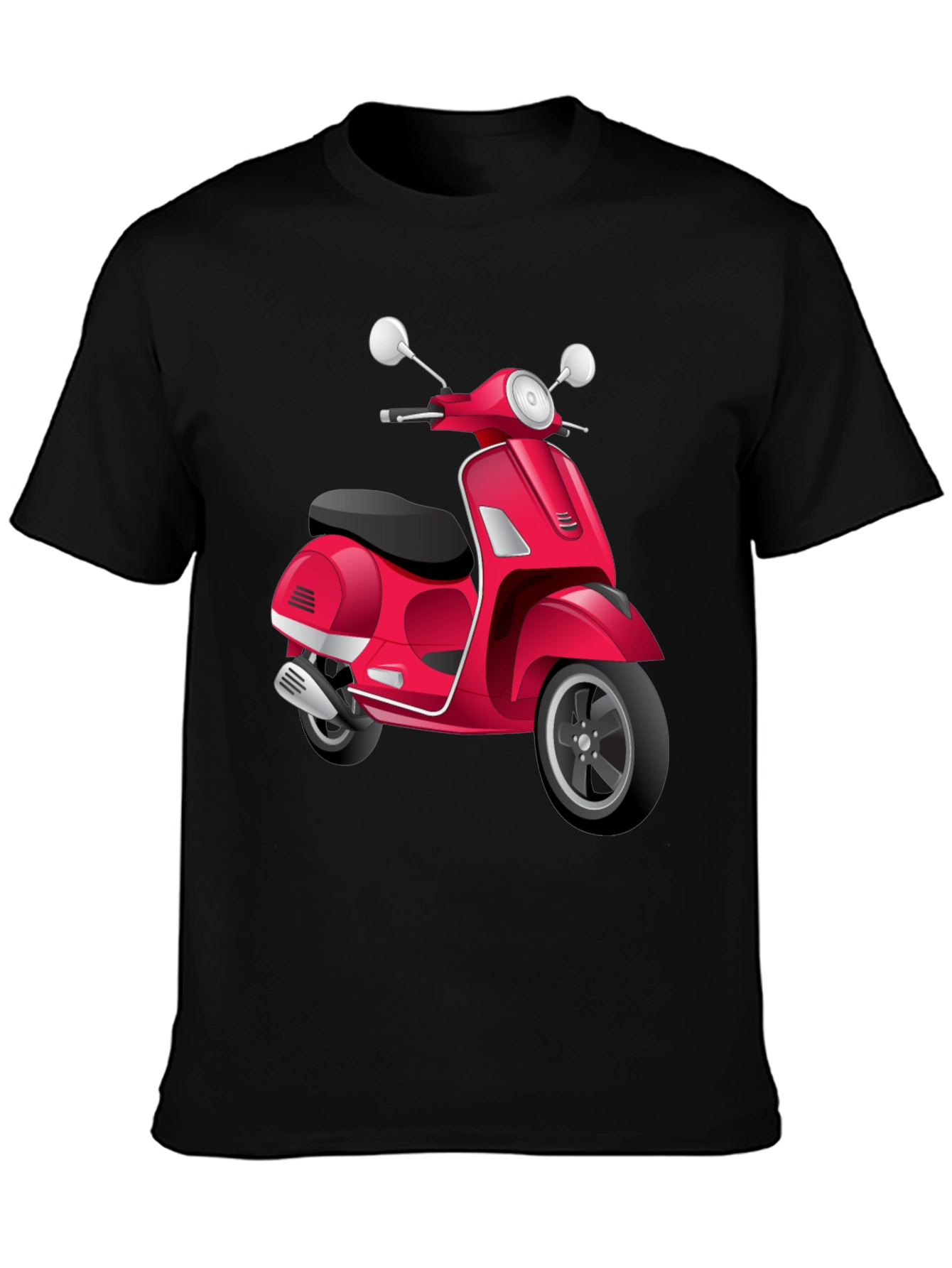 Scooter Graphic Tee - Retro Style