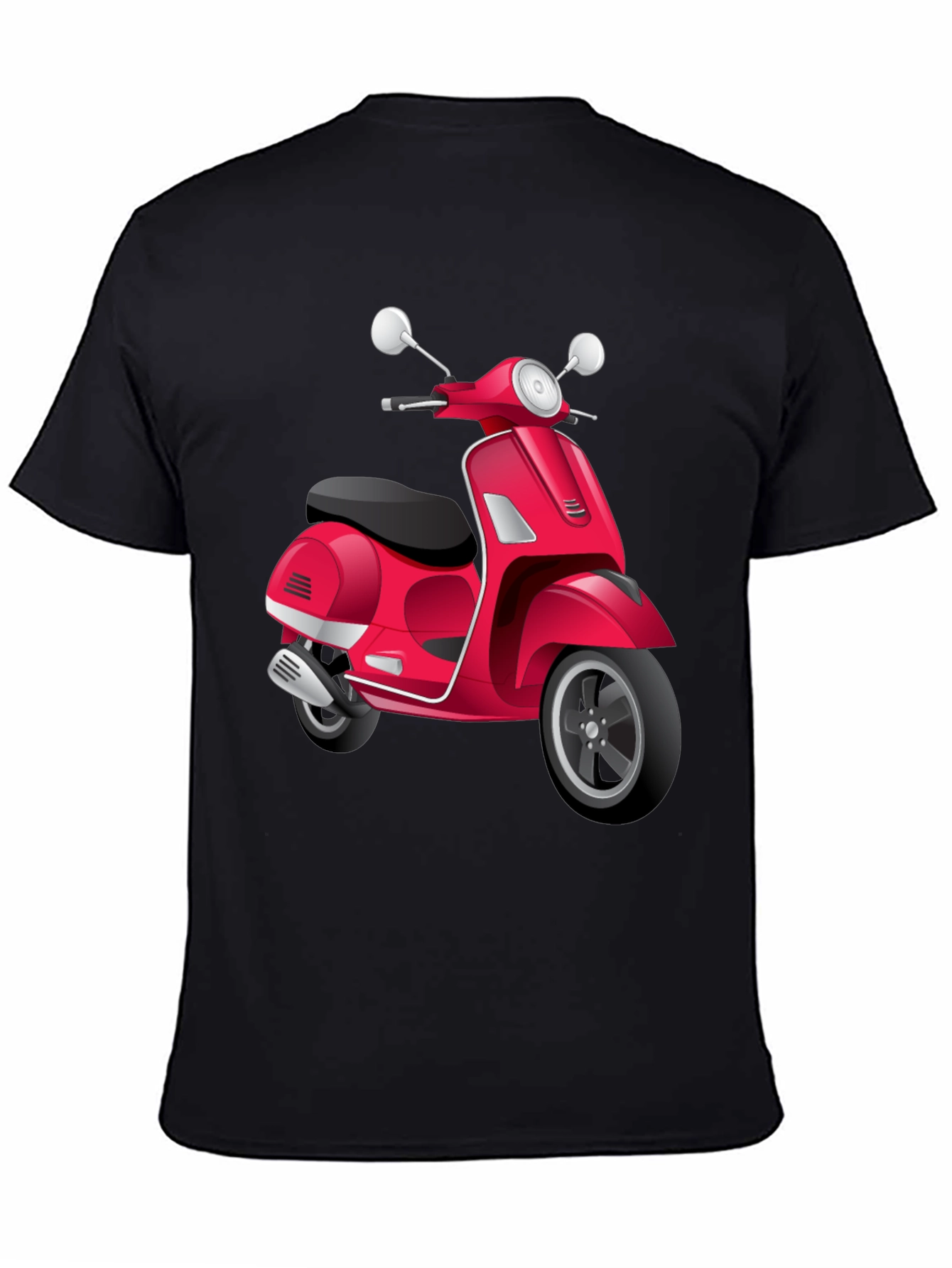 Scooter Graphic Tee - Retro Style