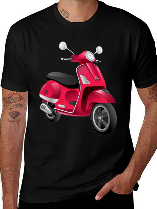 Scooter Graphic Tee - Retro Style