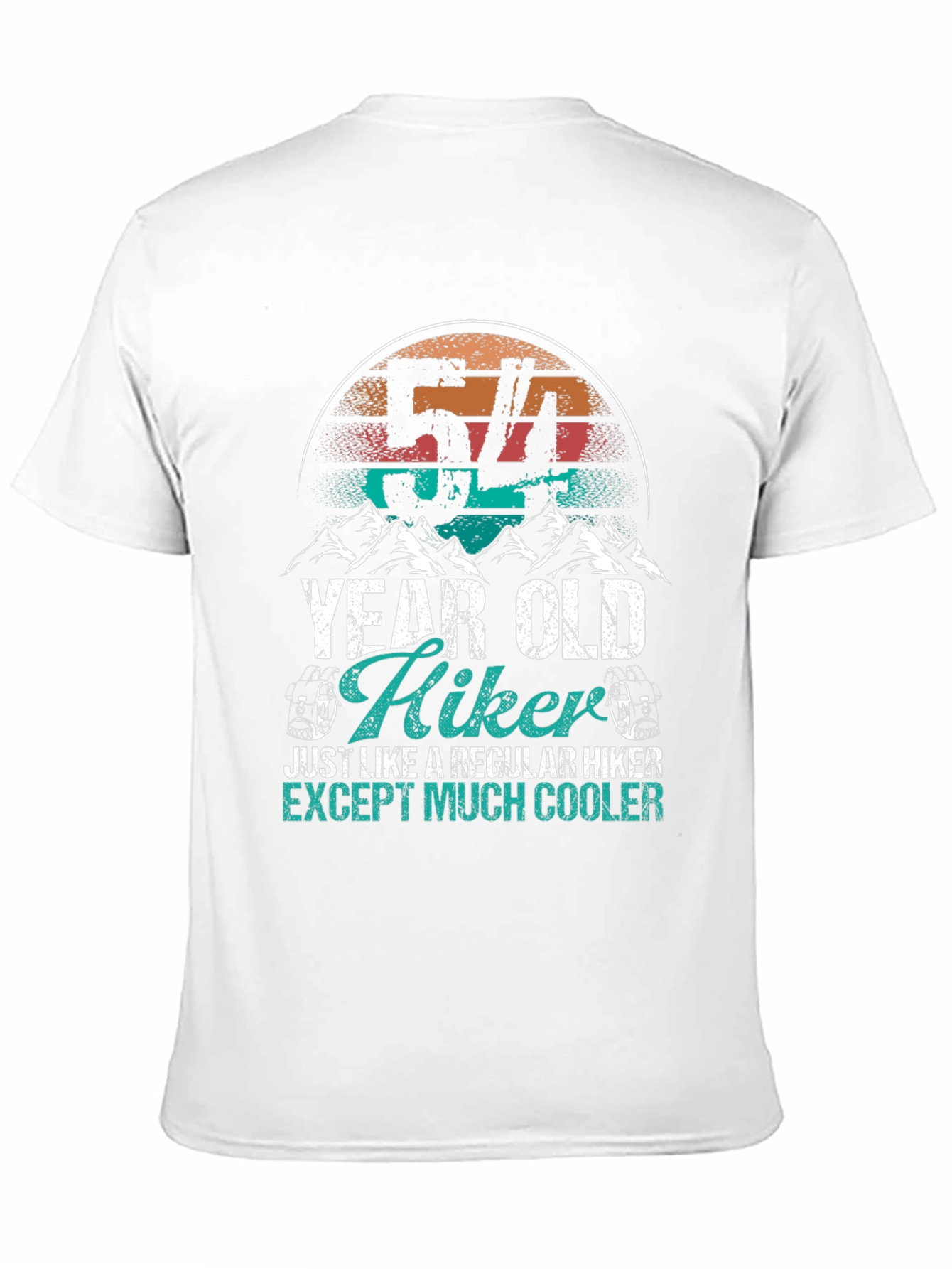 54 Year Old Hiker T-Shirt - Cool Hiking Apparel