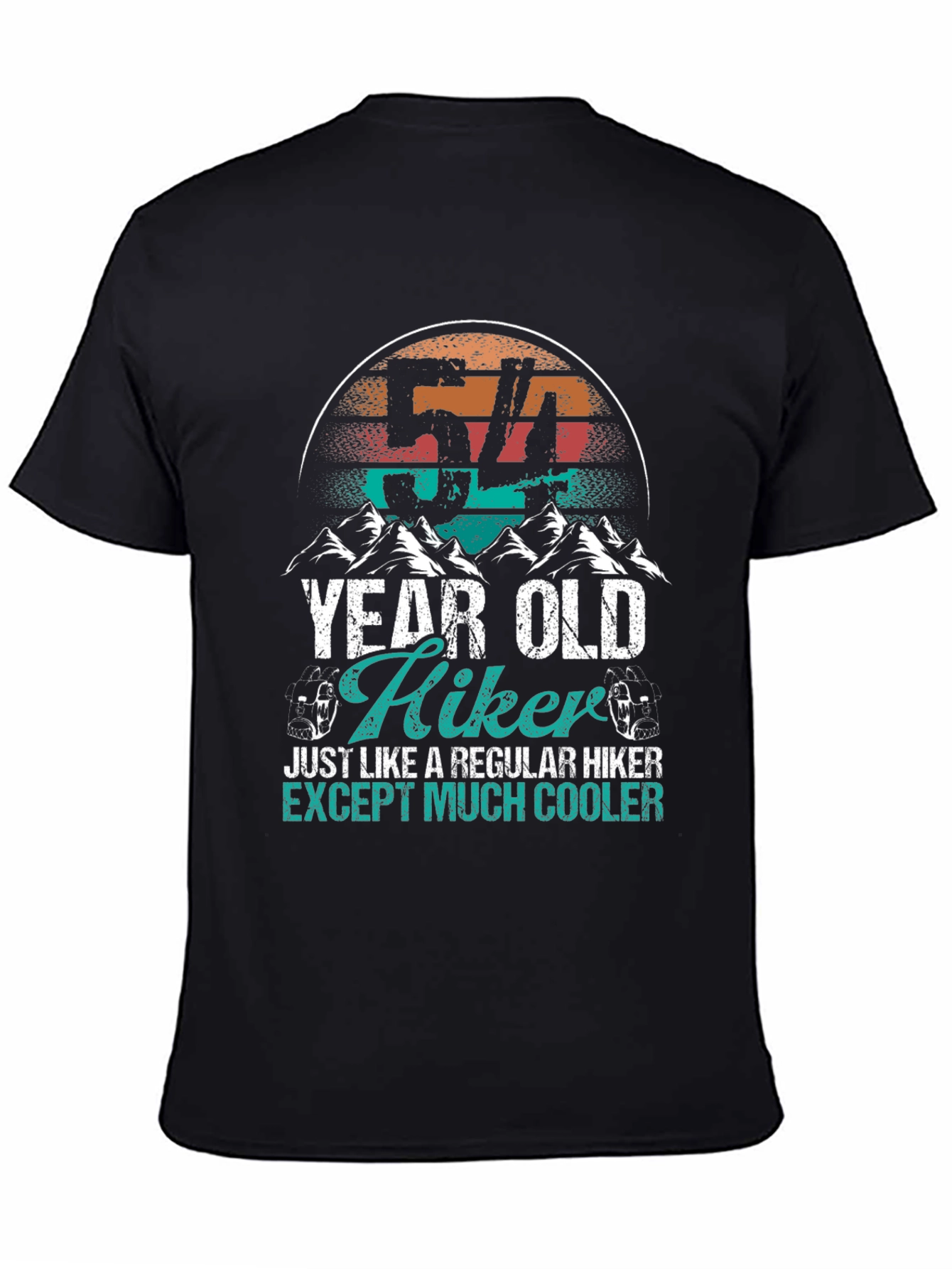 54 Year Old Hiker T-Shirt - Cool Hiking Apparel