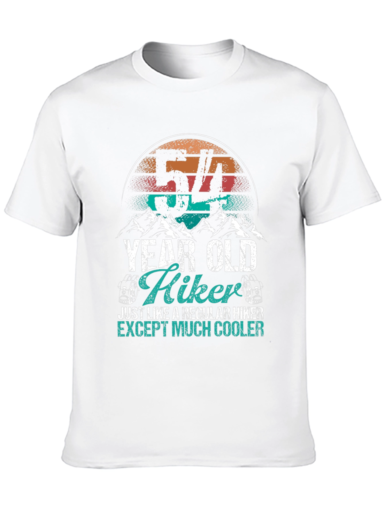 54 Year Old Hiker T-Shirt - Cool Hiking Apparel