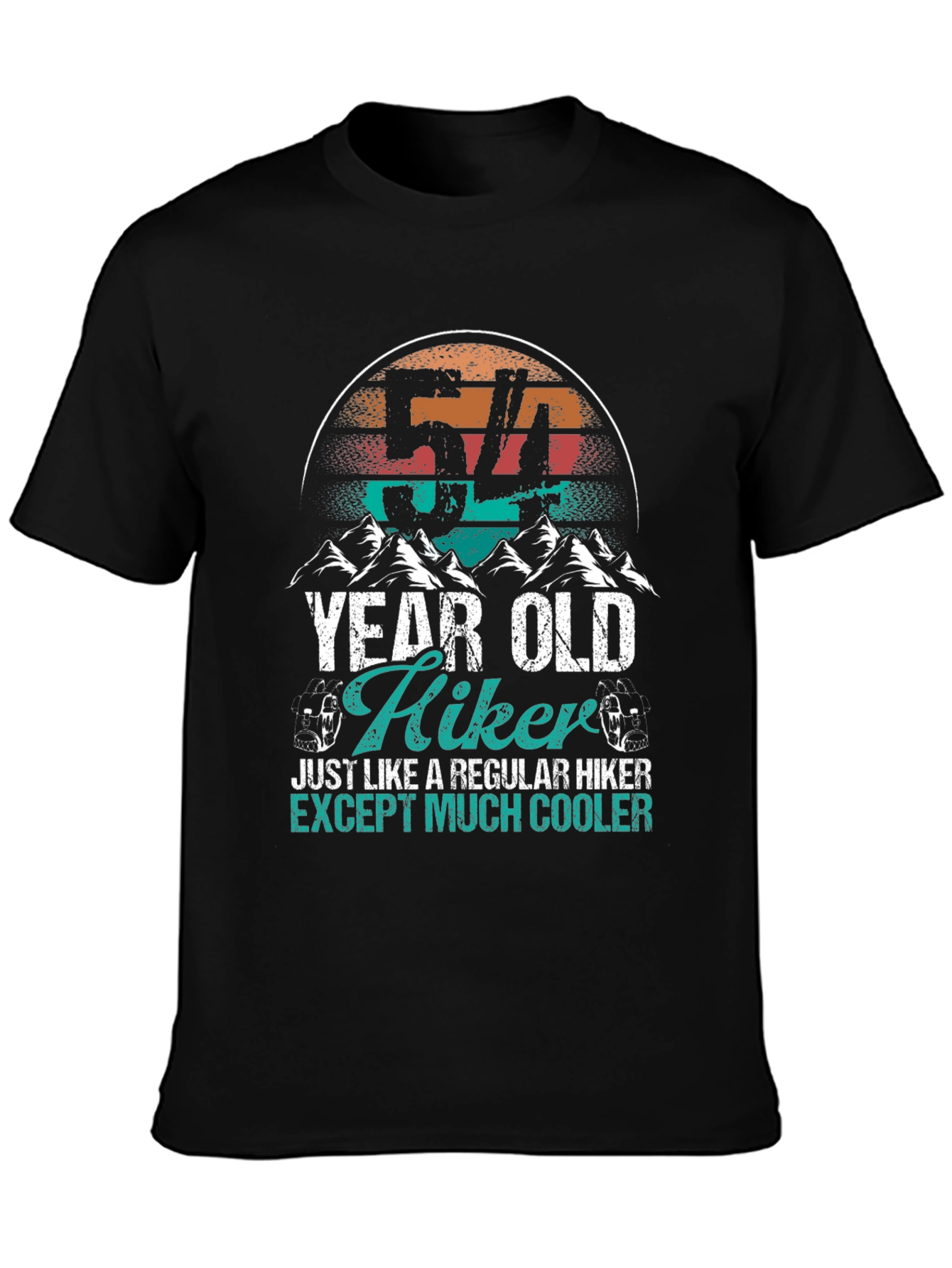 54 Year Old Hiker T-Shirt - Cool Hiking Apparel
