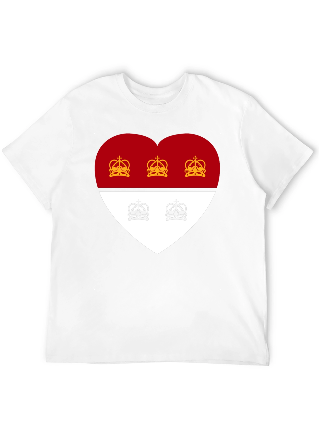 Heart Crest Graphic Tee - Stylish Black T-Shirt