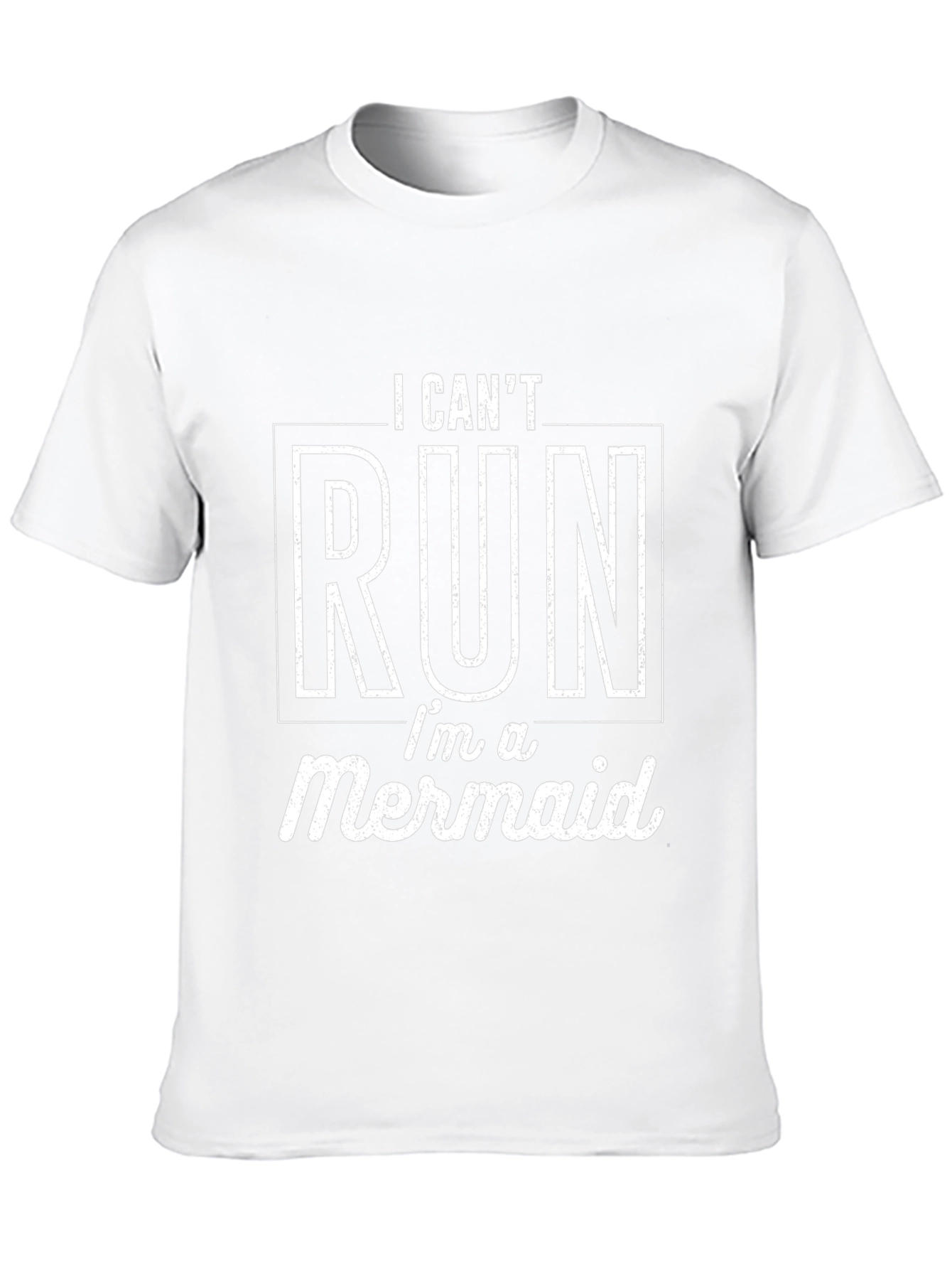 I Cant Run Im a Mermaid Black T-Shirt