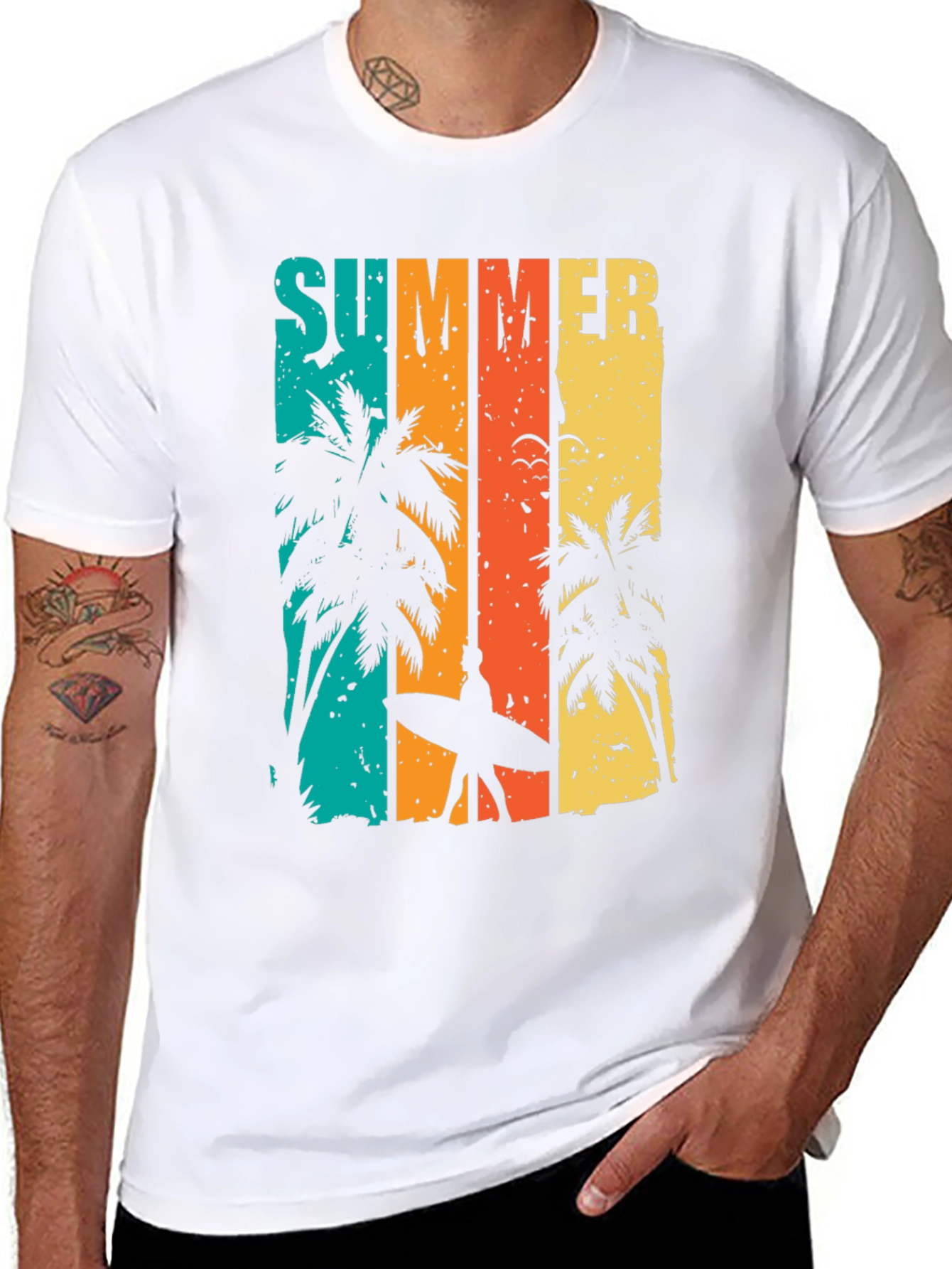 Retro Summer Beach Graphic T-Shirt