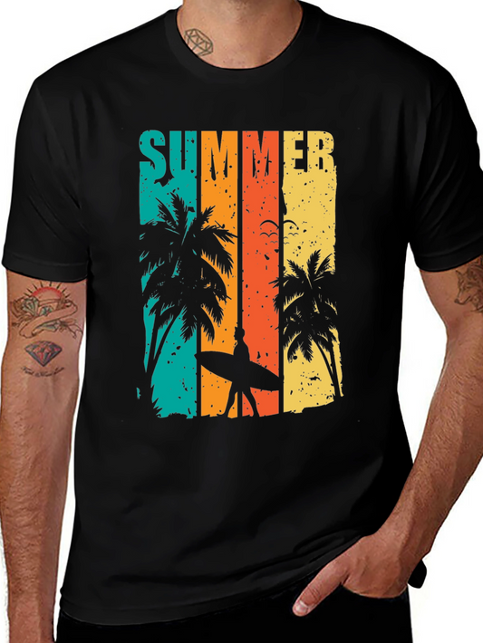 Retro Summer Beach Graphic T-Shirt