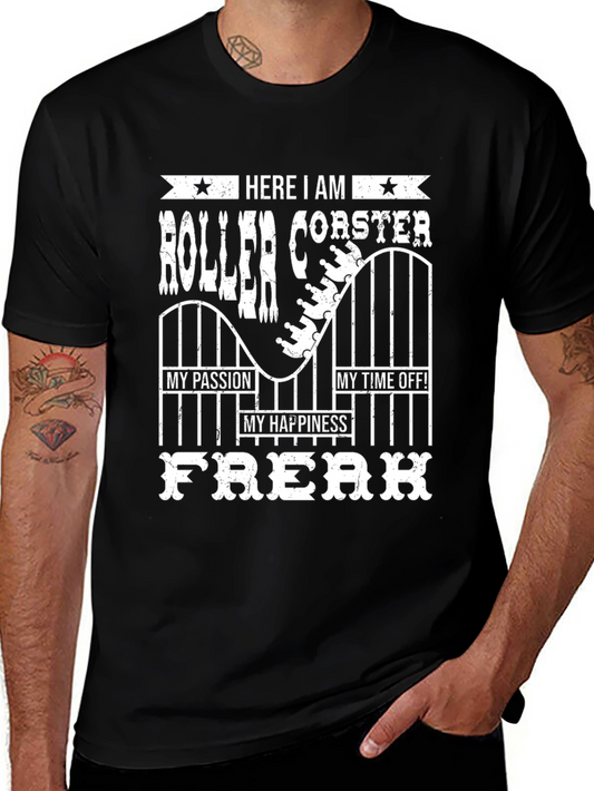 Roller Coaster Freak Graphic T-Shirt