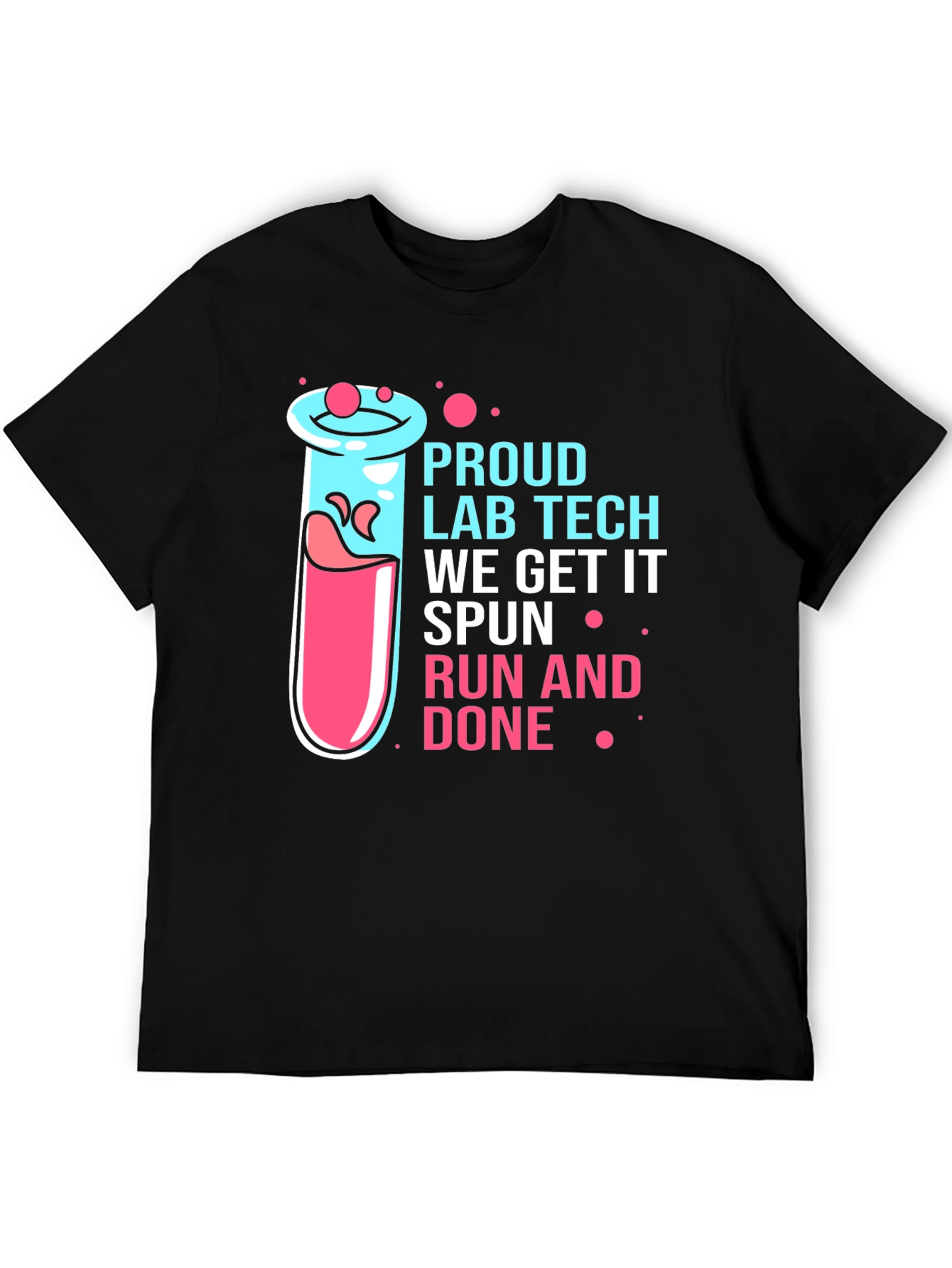 Proud Lab Tech Black T-Shirt