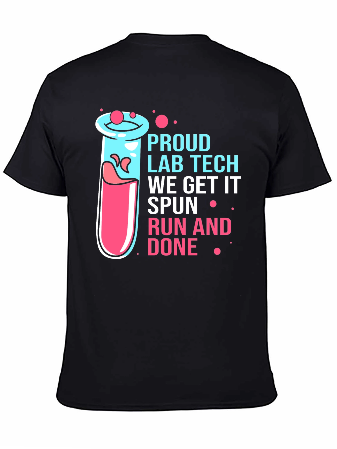 Proud Lab Tech Black T-Shirt