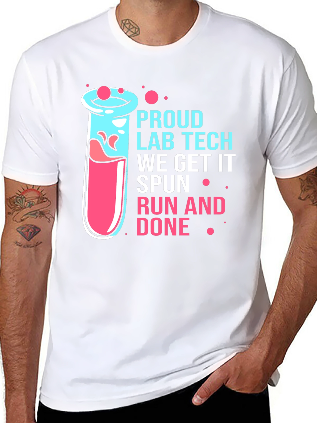 Proud Lab Tech Black T-Shirt