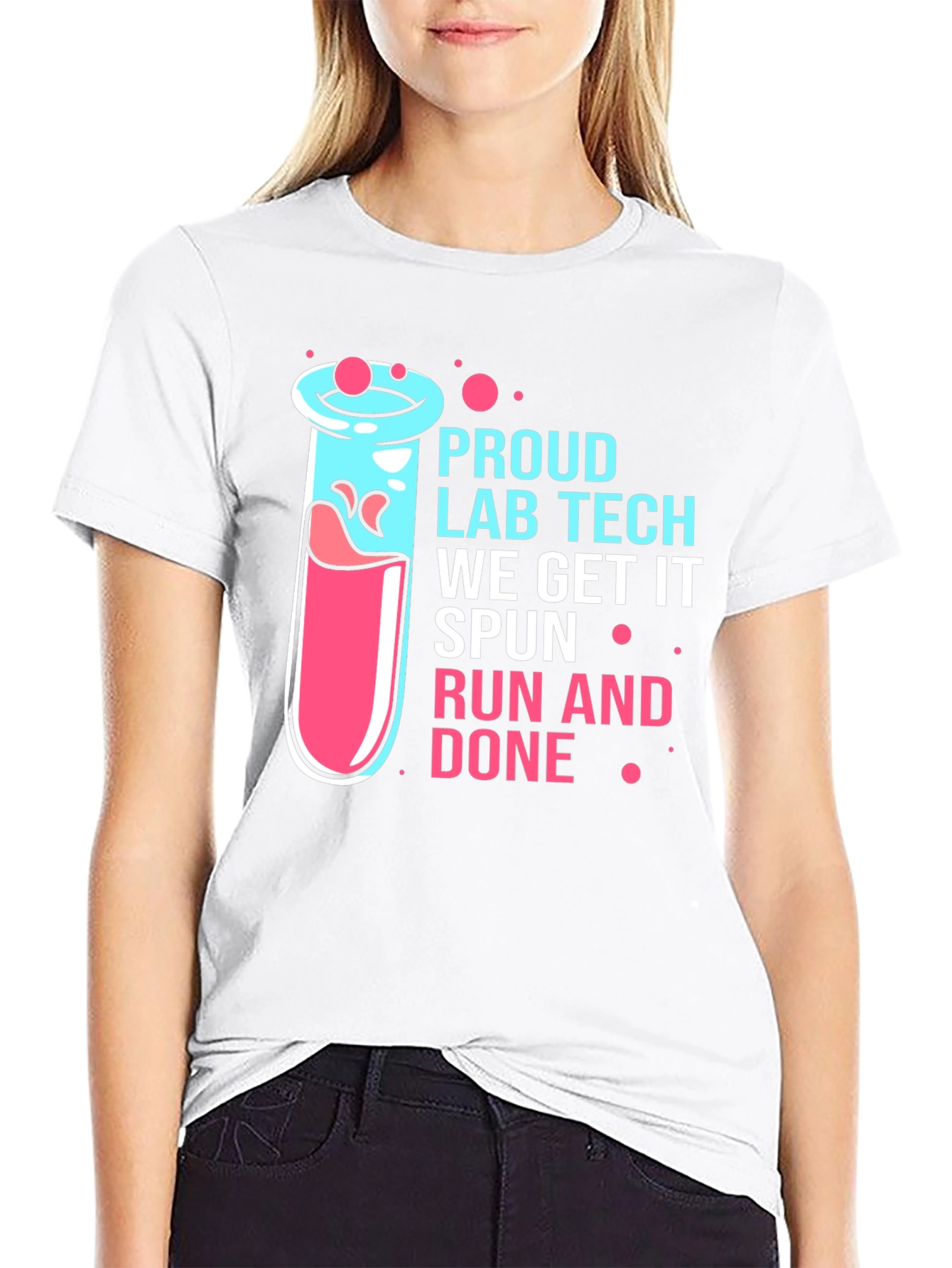 Proud Lab Tech Black T-Shirt