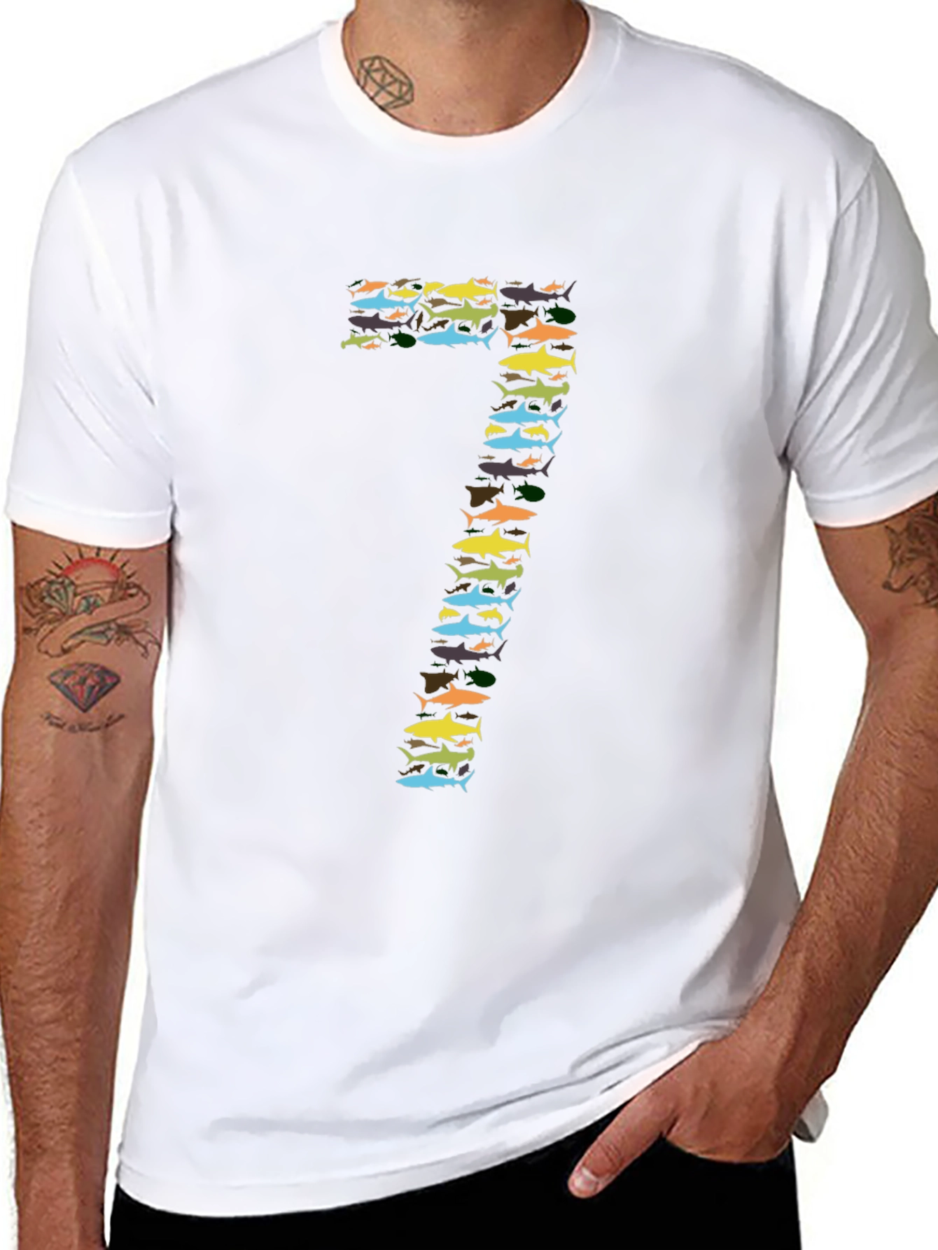 Shark Number Seven Graphic Tee