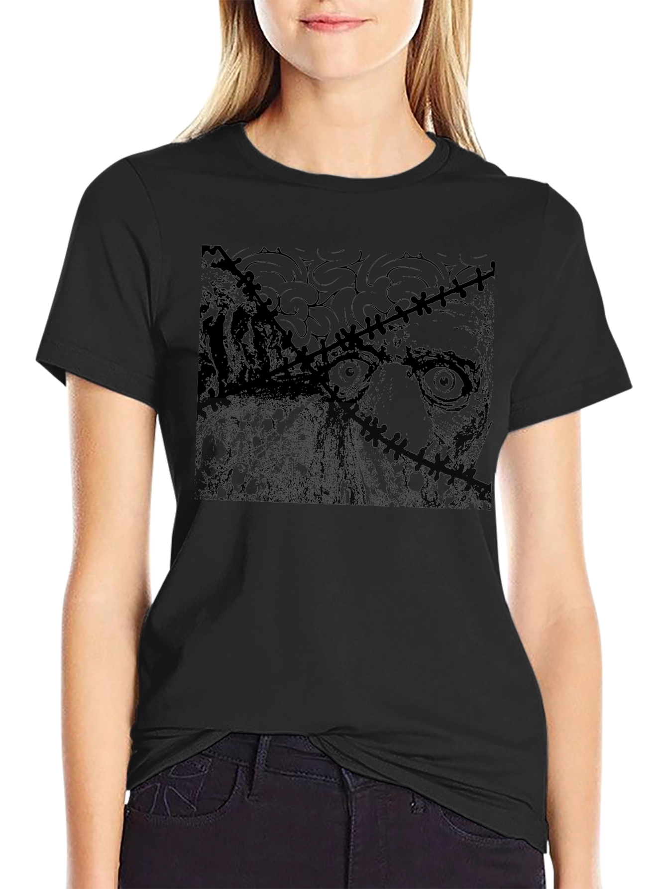 Unique Graphic Tee - Dark Zombie Style