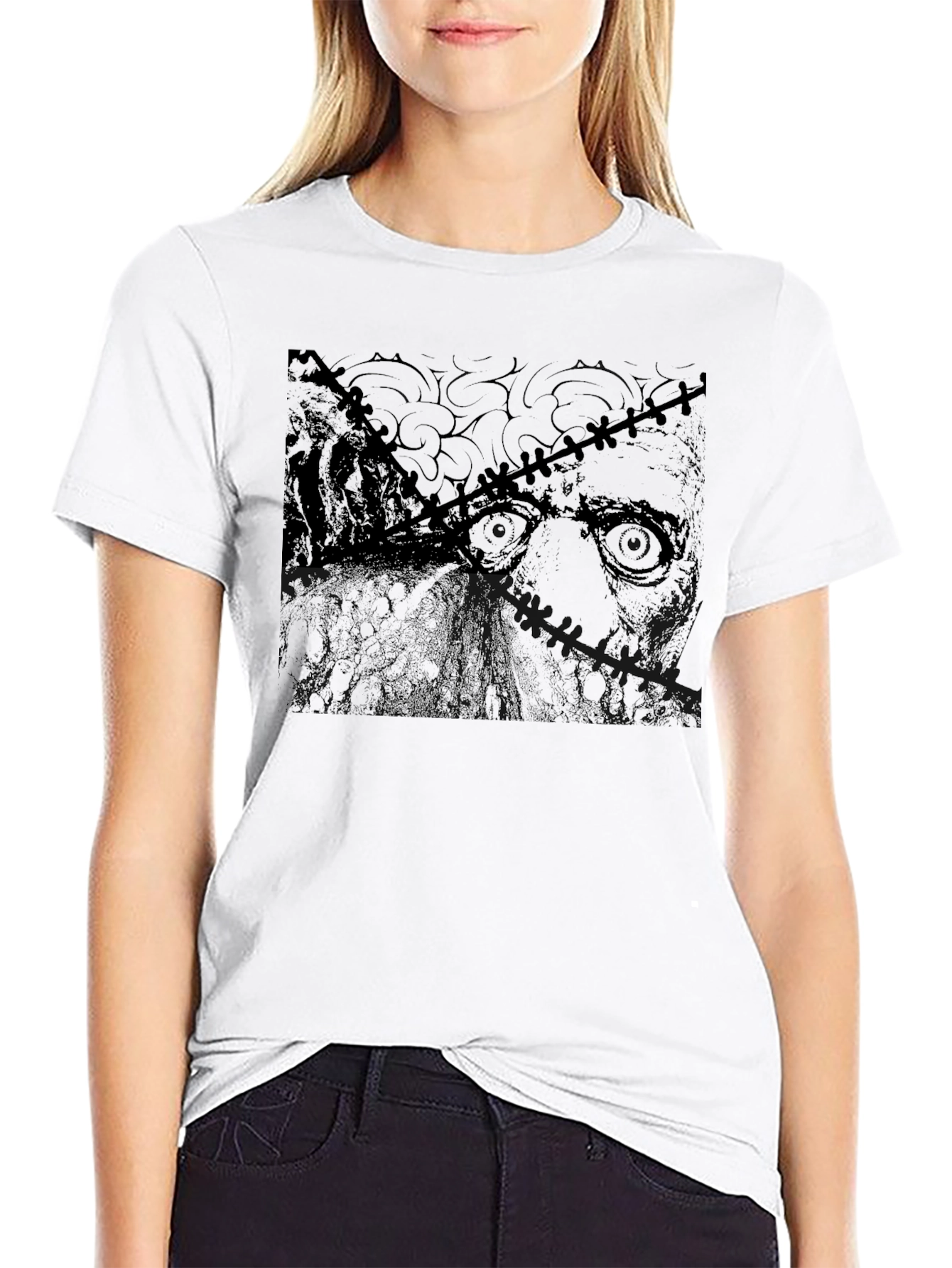 Unique Graphic Tee - Dark Zombie Style