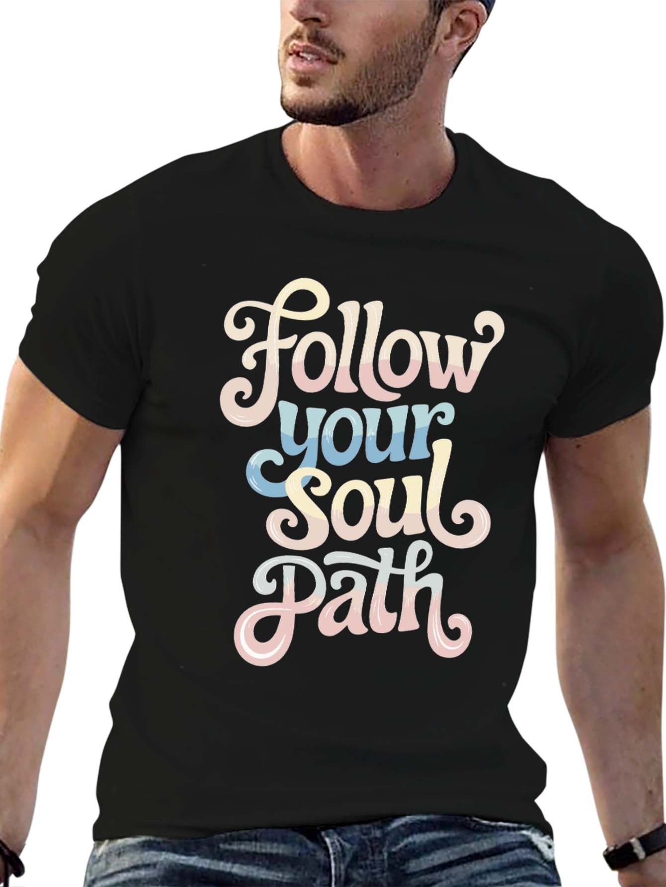 Follow Your Soul Path Graphic Tee - Inspiring Design